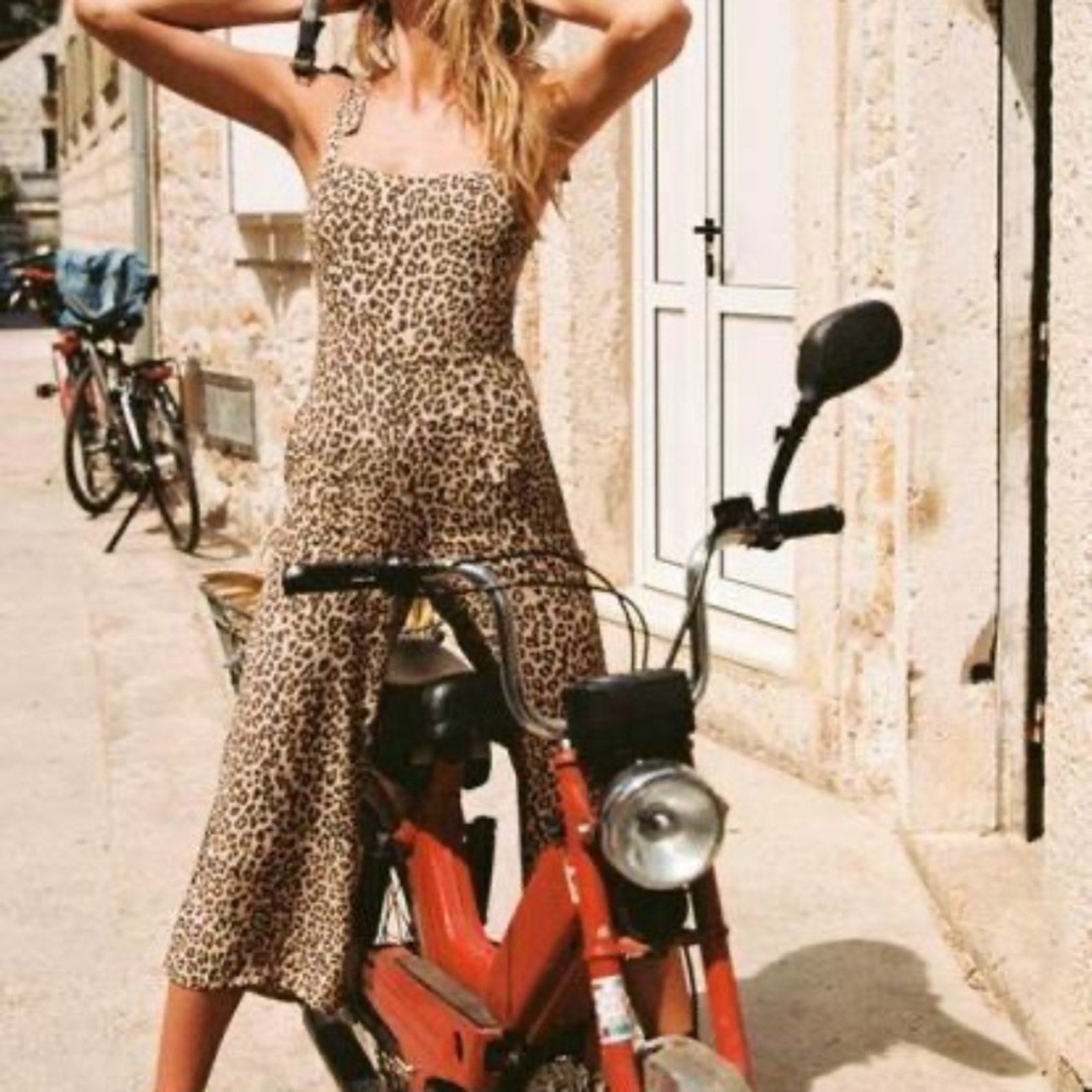 NWT FAITHFULL THE BRAND Elsa Leopard Animal Print Jumpsuit - size 2