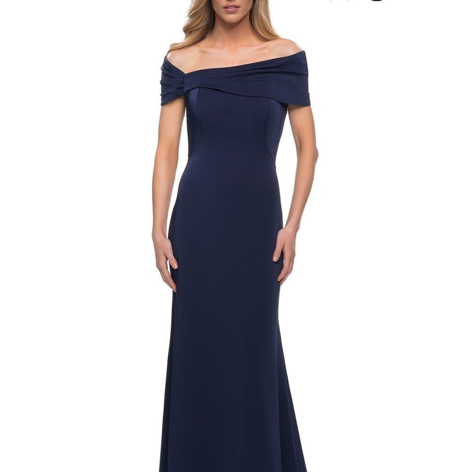 NWT La Femme Off the Shoulder Gown 29537 size 4