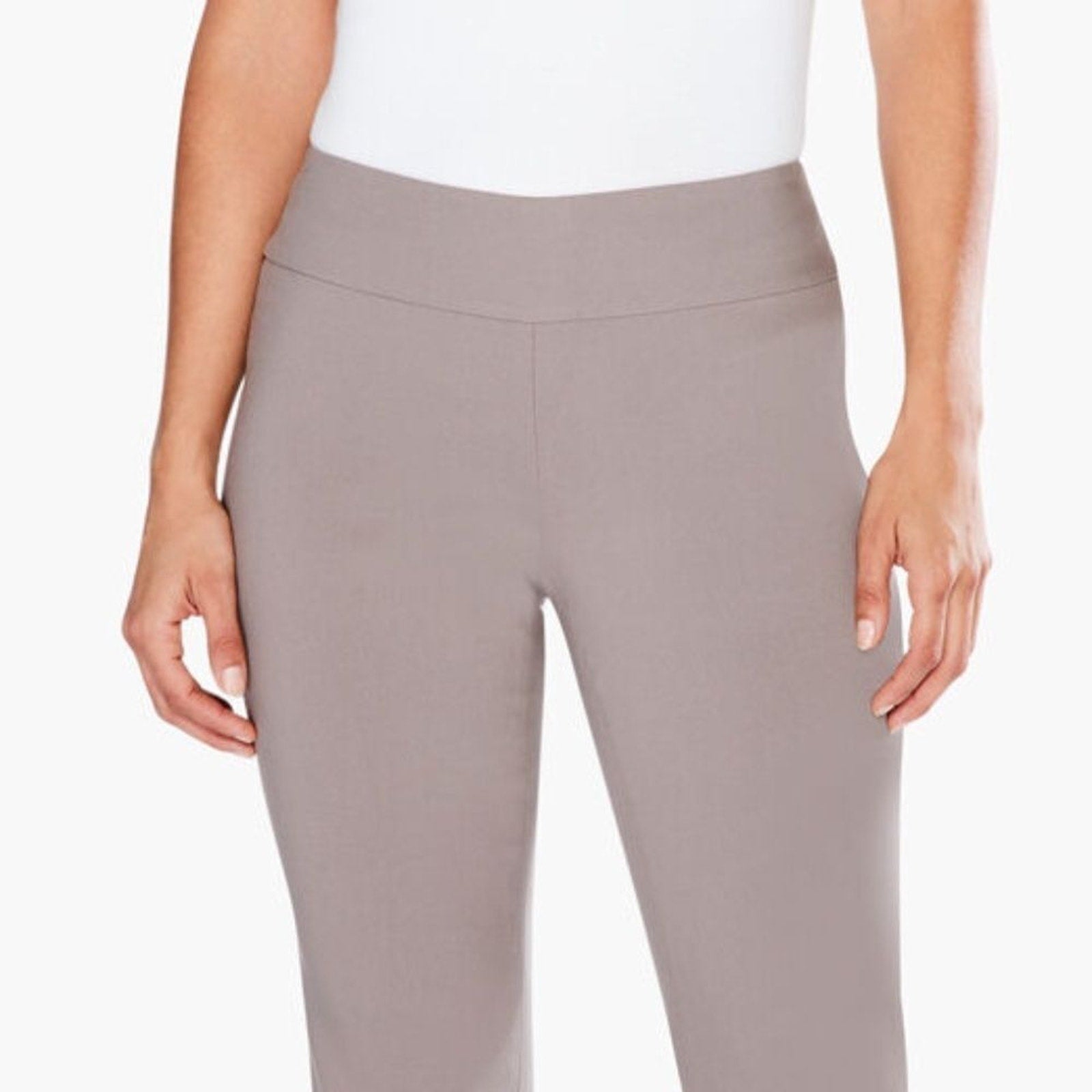 NWT Nic + Zoe Wonderstretch Straight Pant - Shiitake - size 2