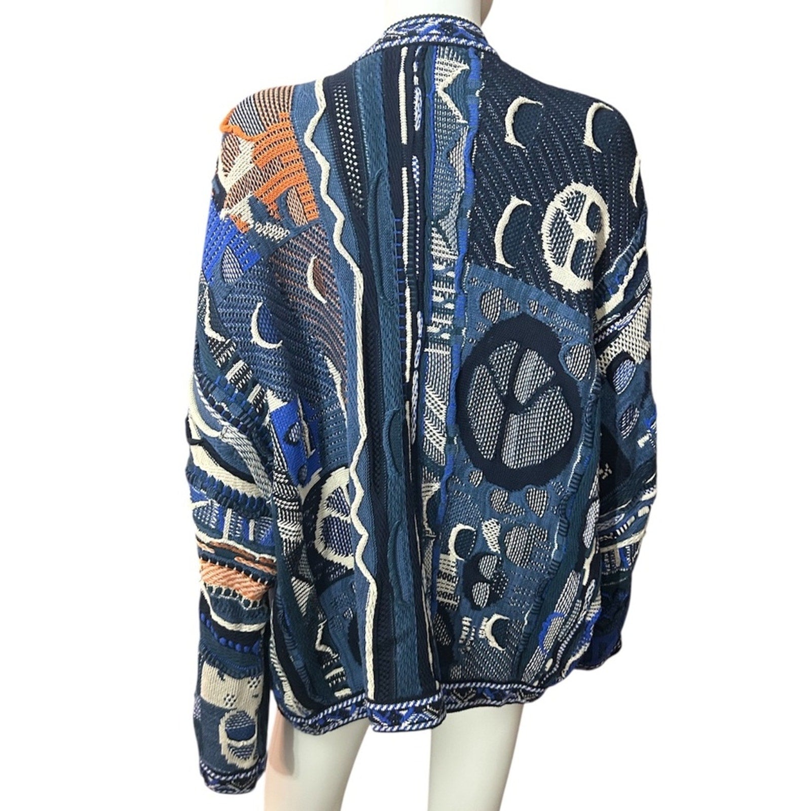 dept. anonym Blue boson cardigan - size Large