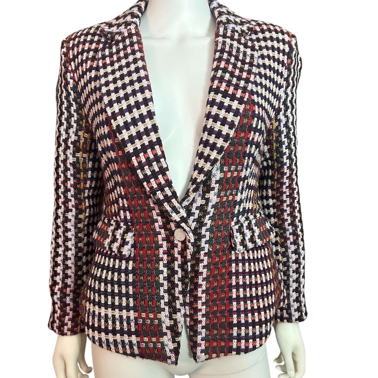 Ecru Tweed Blazer - size 6
