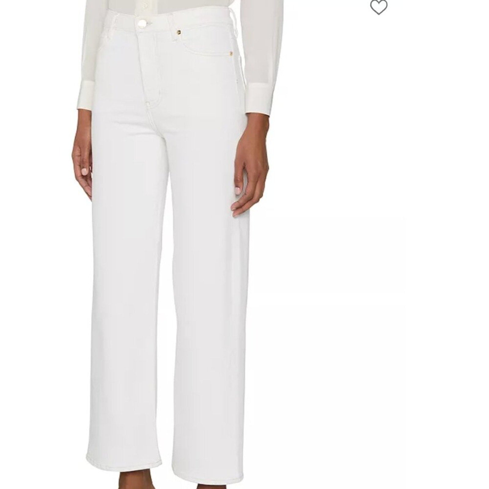 FRAME The Wide High Rise Jeans in Au Natural - size 28