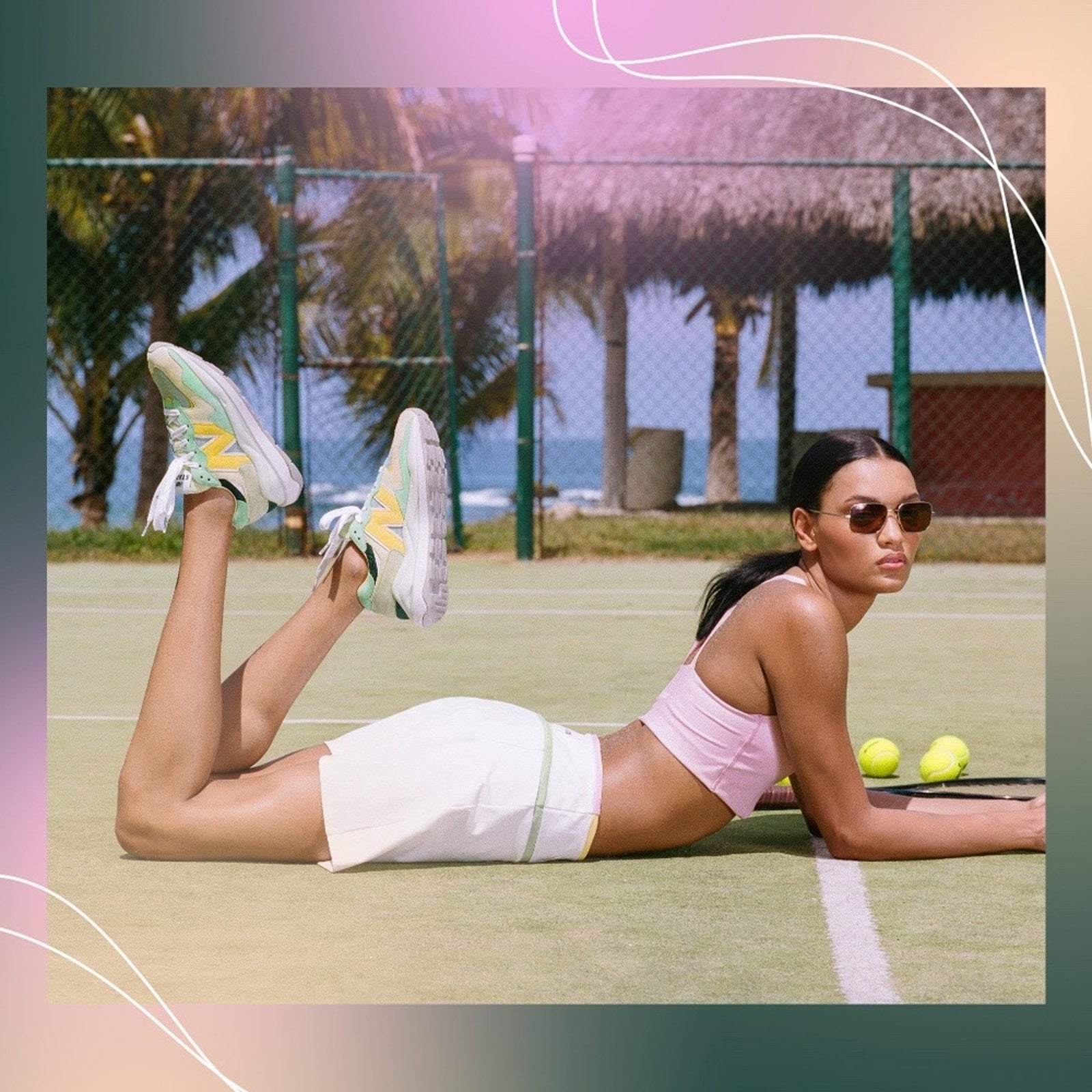 STAUD New Balance X Tennis pickleball golf WHITE skirt skort - size small