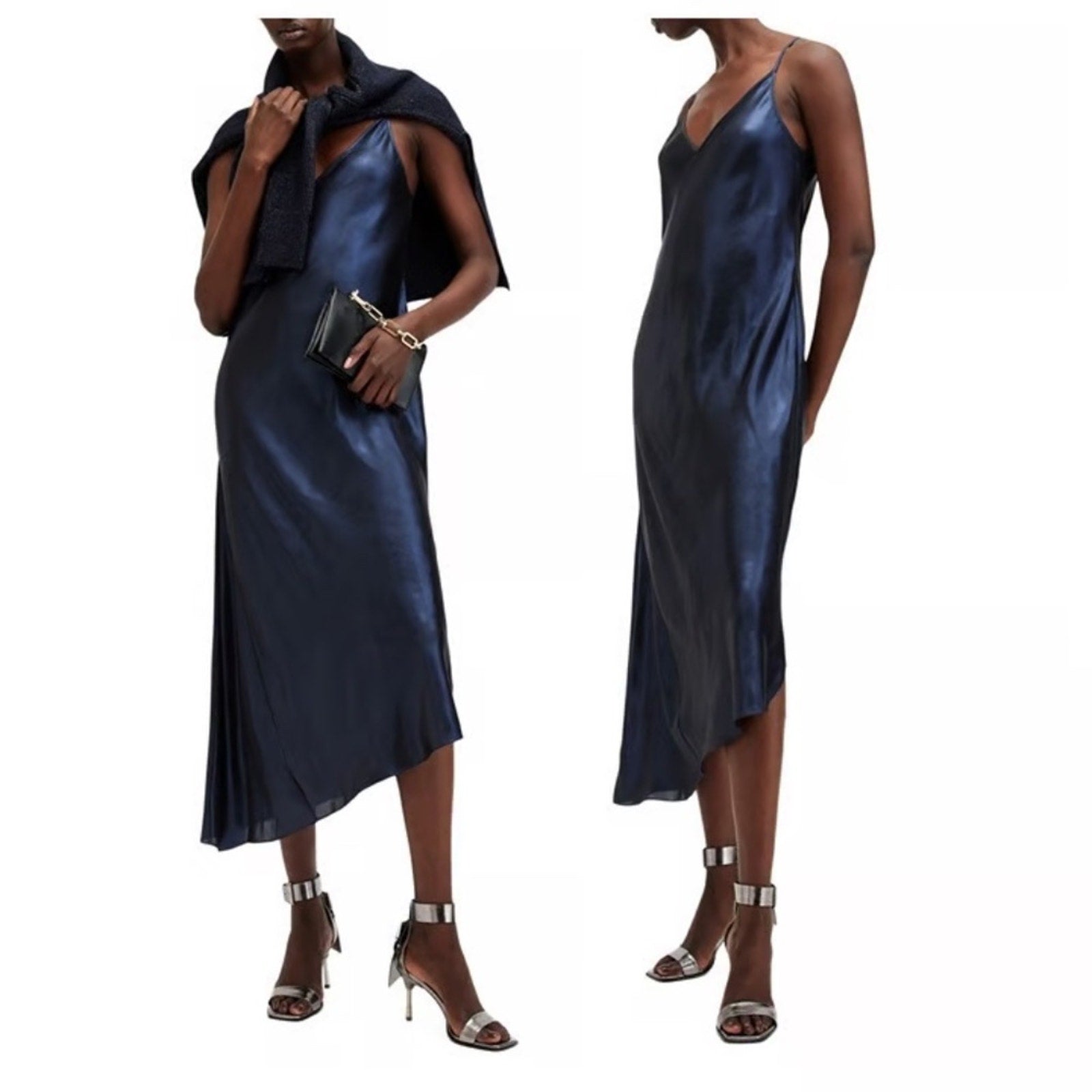 NWT AllSaints Amos Sparkle Dress - size small