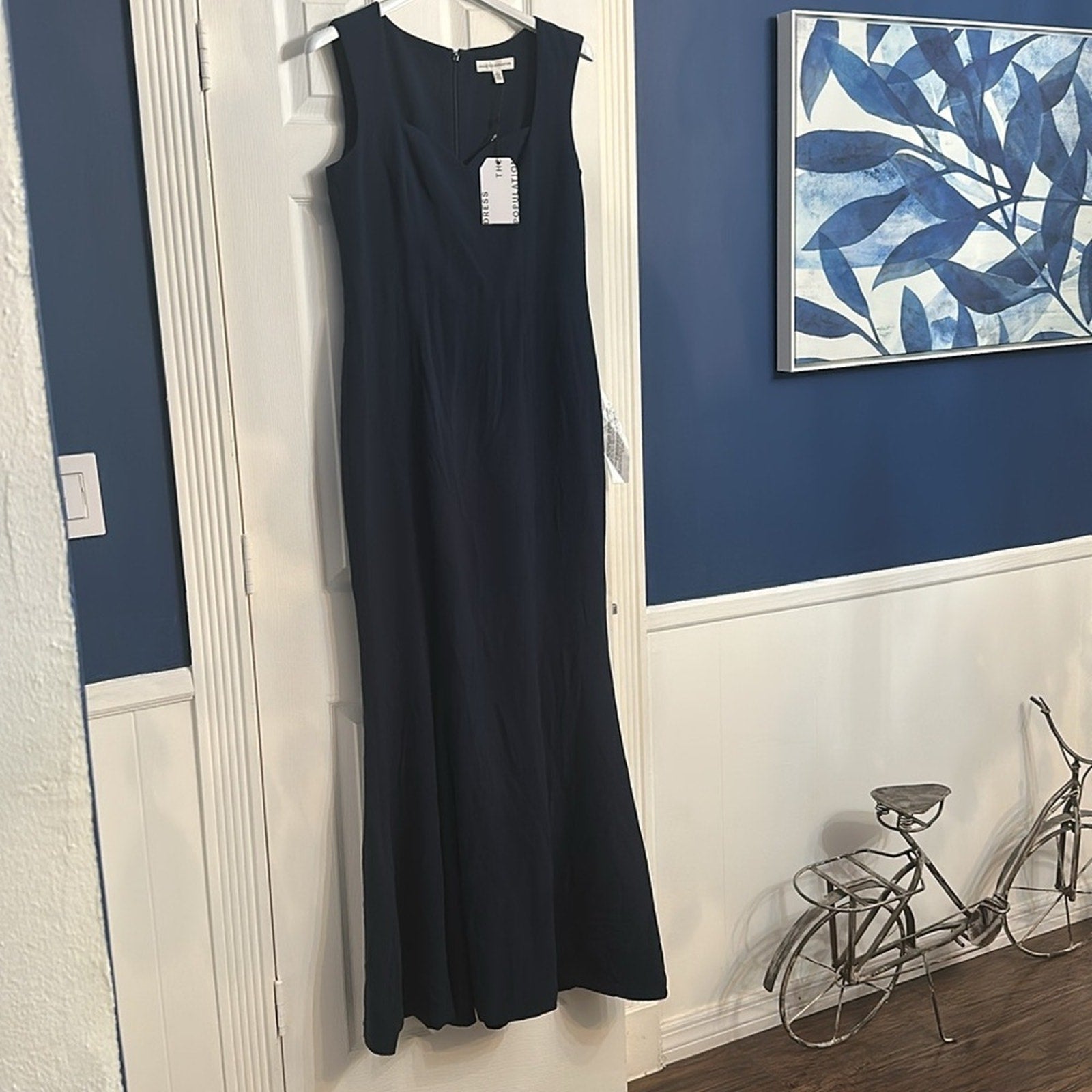 NWT DRESS THE POPULATION MONROE THIGH HIGH MIDNIGHT GOWN DRESS -size large