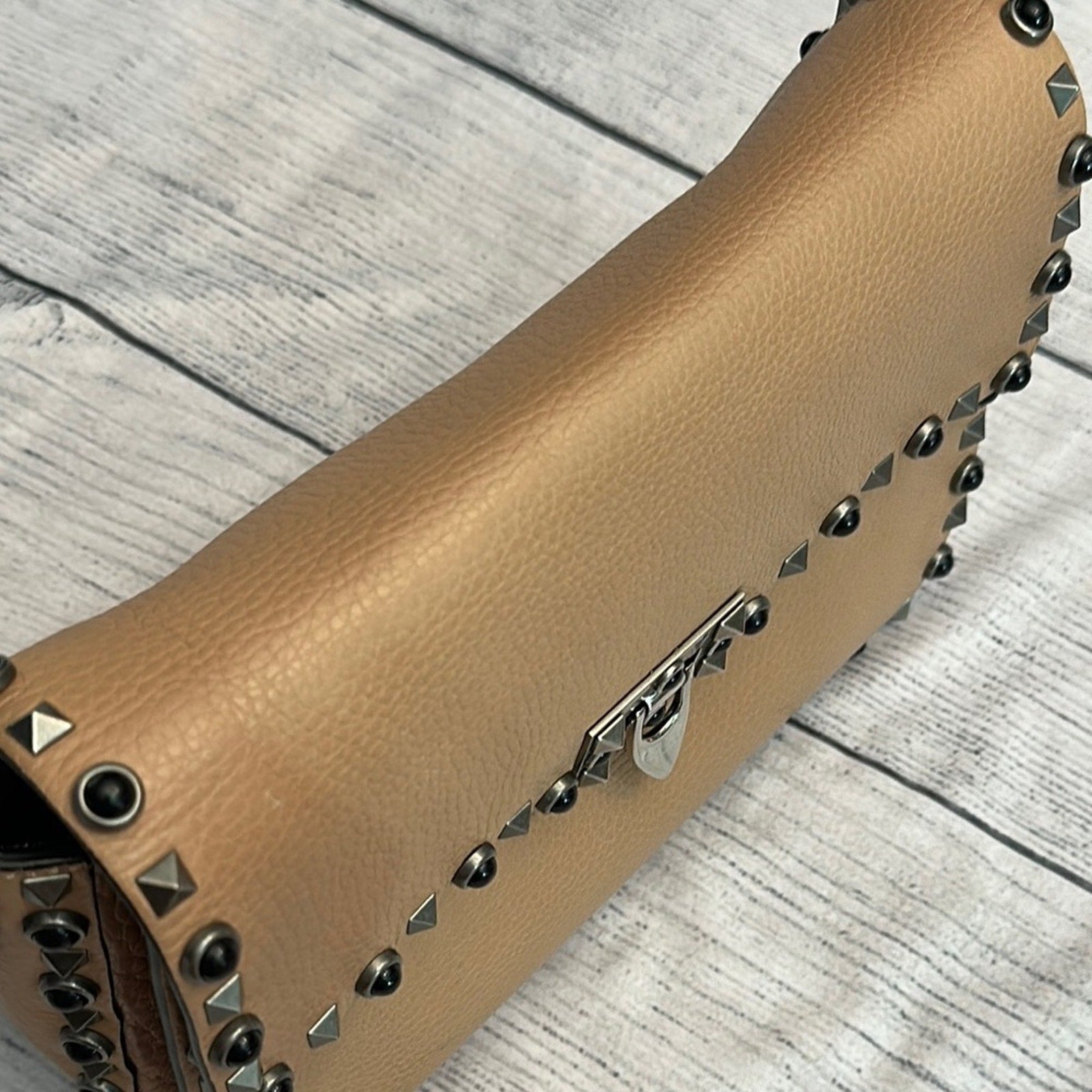 Valentino Garavani Cream and Pink Crossbody Bag