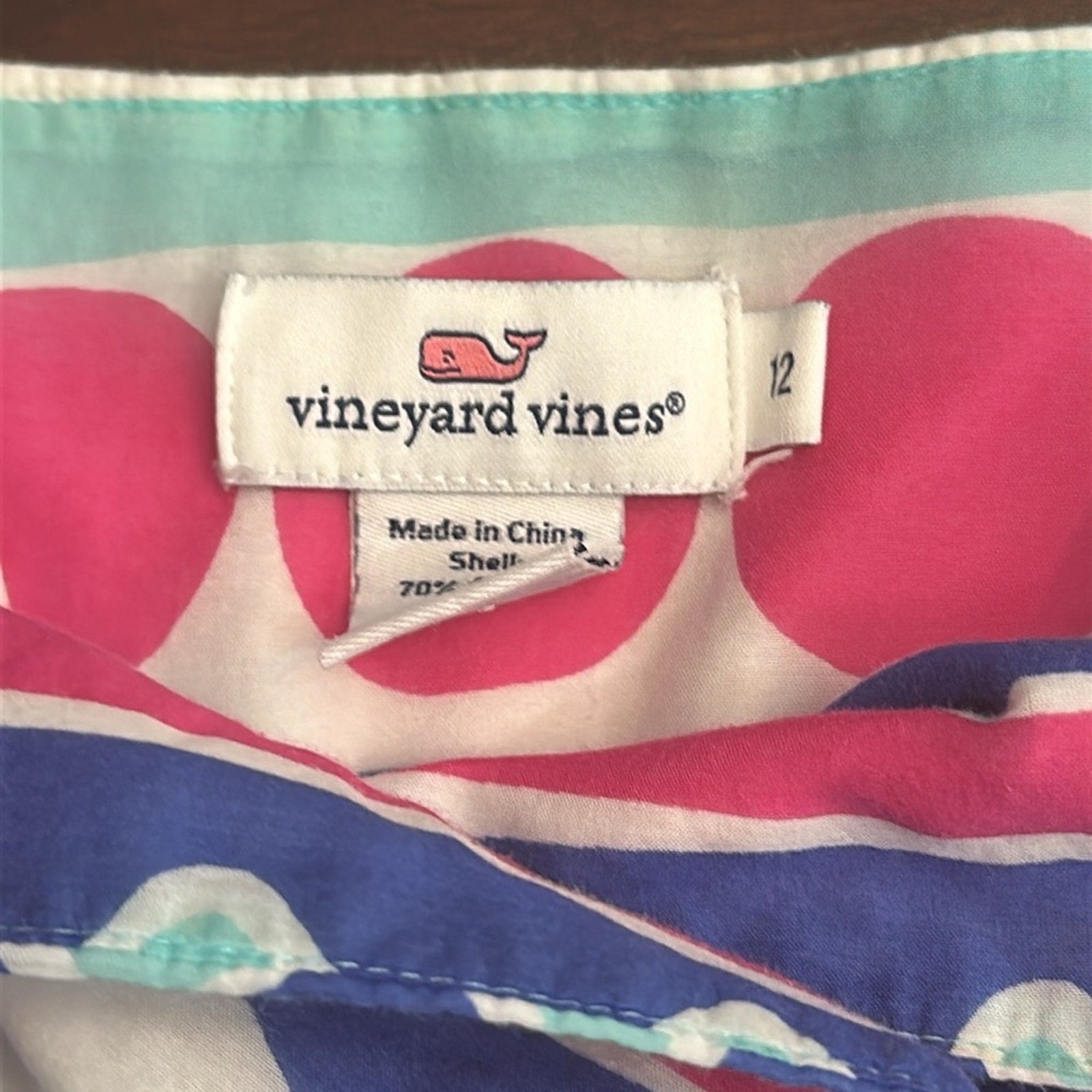 Vineyard Vines Caroline Stripe Ocean Splash Maxi - size 12