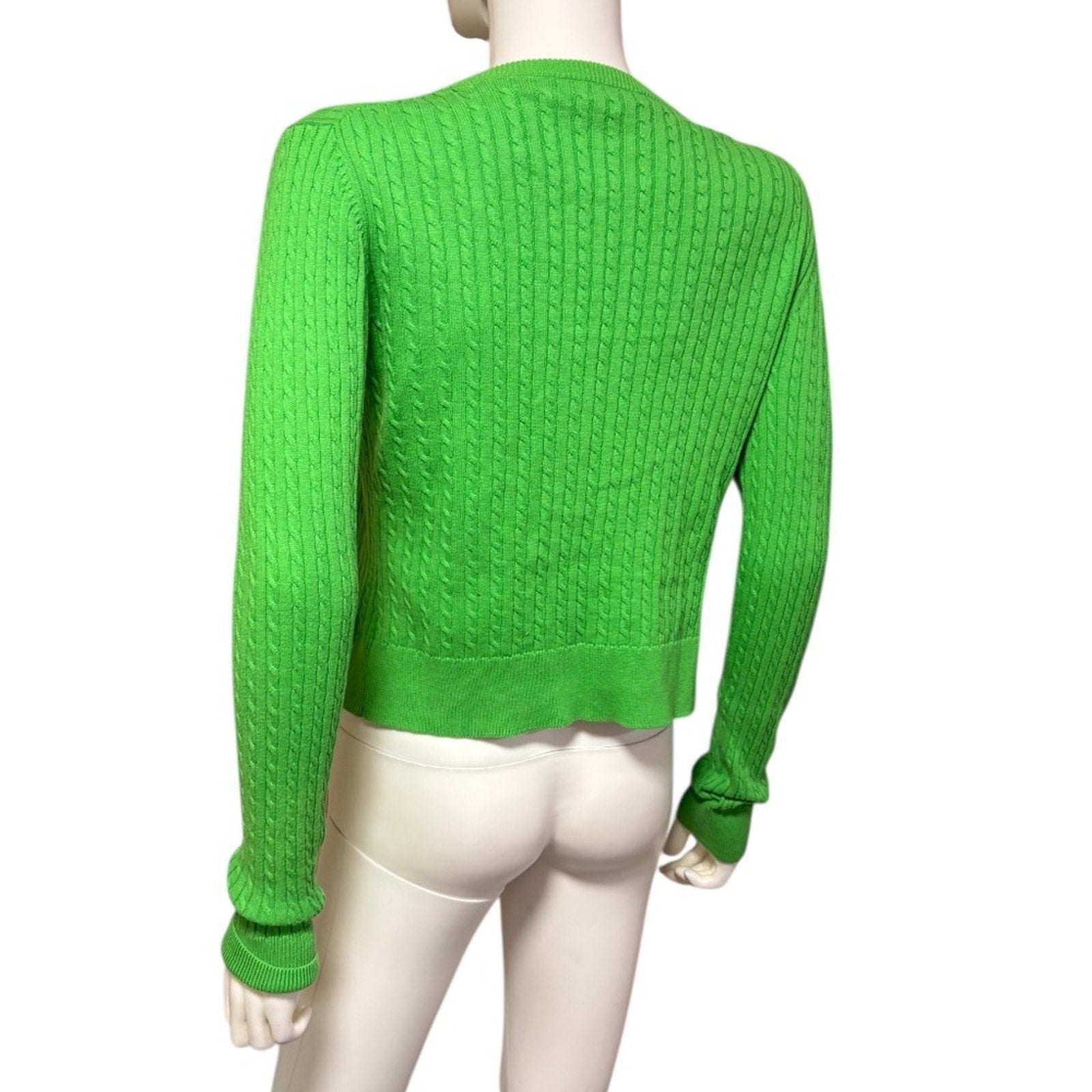 Lilly Pulitzer green lightweight cardigan sweater - size M