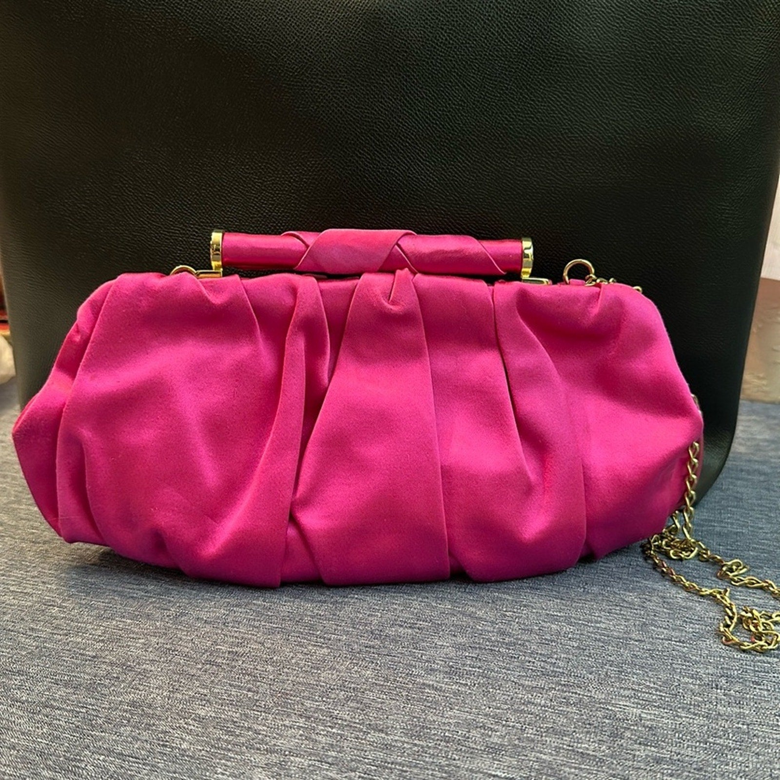 Start Weitzman Pink Clutch/Crossbody Bag