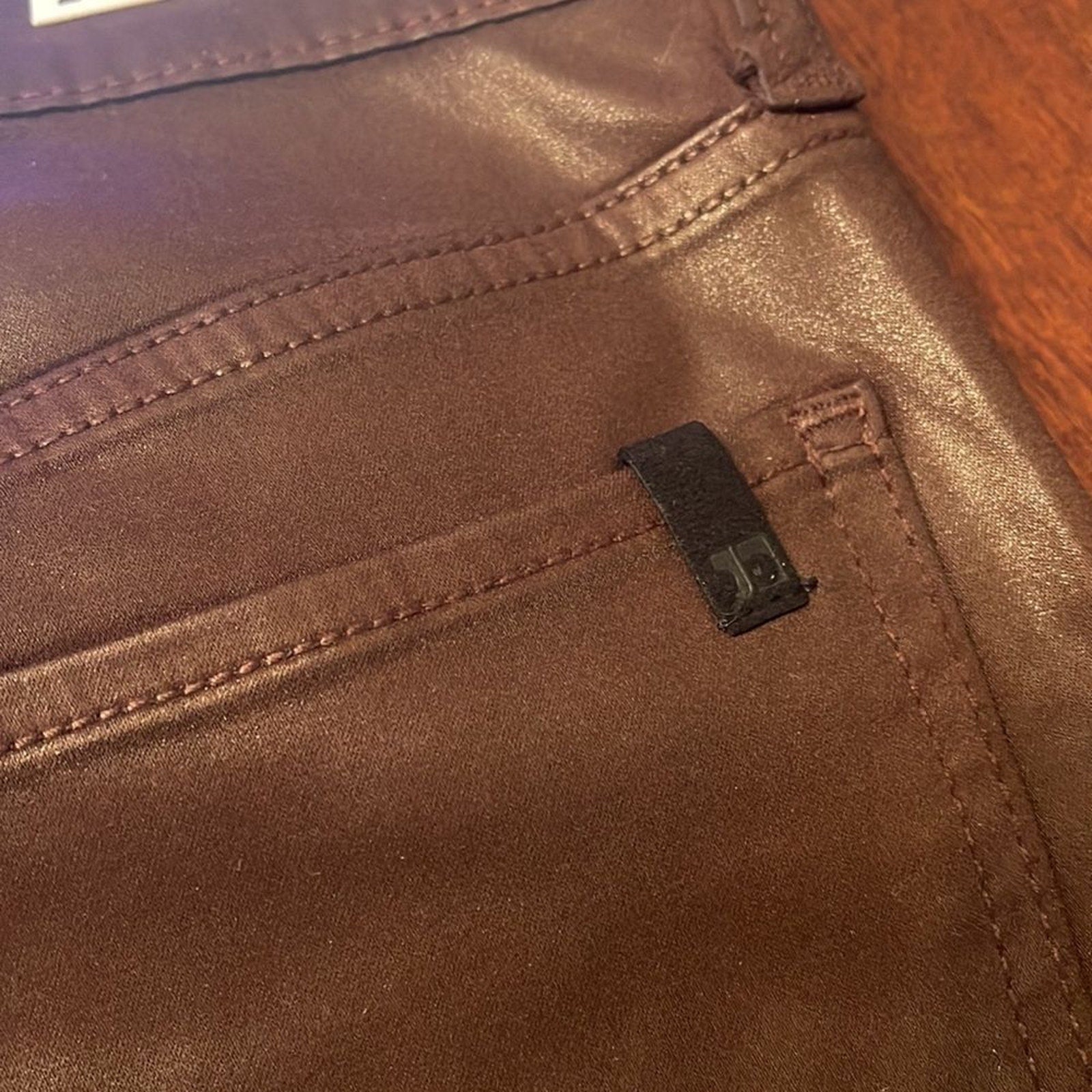 NWT JOES JEANS "THE CHARLIE" HIGH RISE SKINNY COATED ANKLE- DARK COCO BEAN