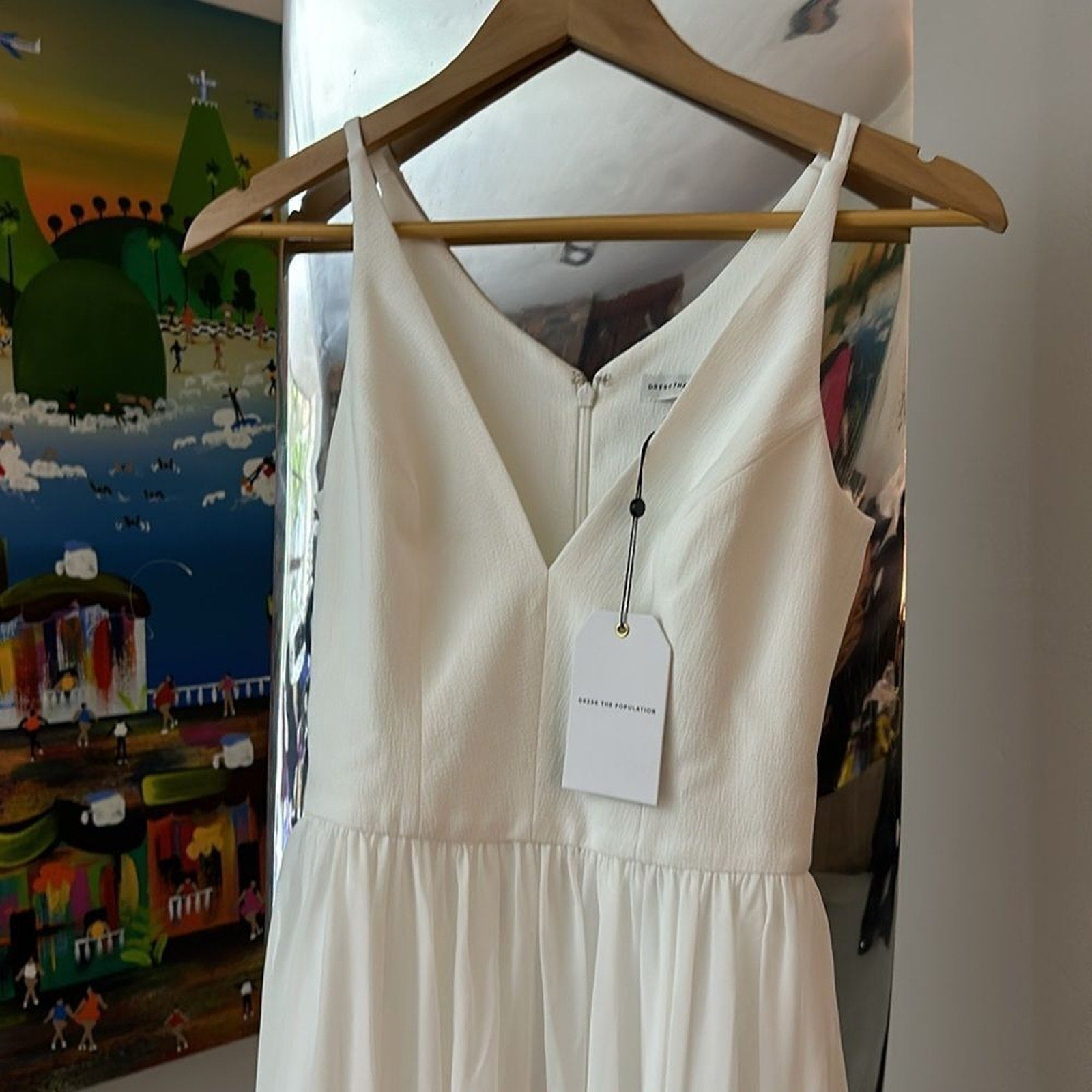 NWT Dress The Population Alicia Chiffon A-Line Dress - size XXS
