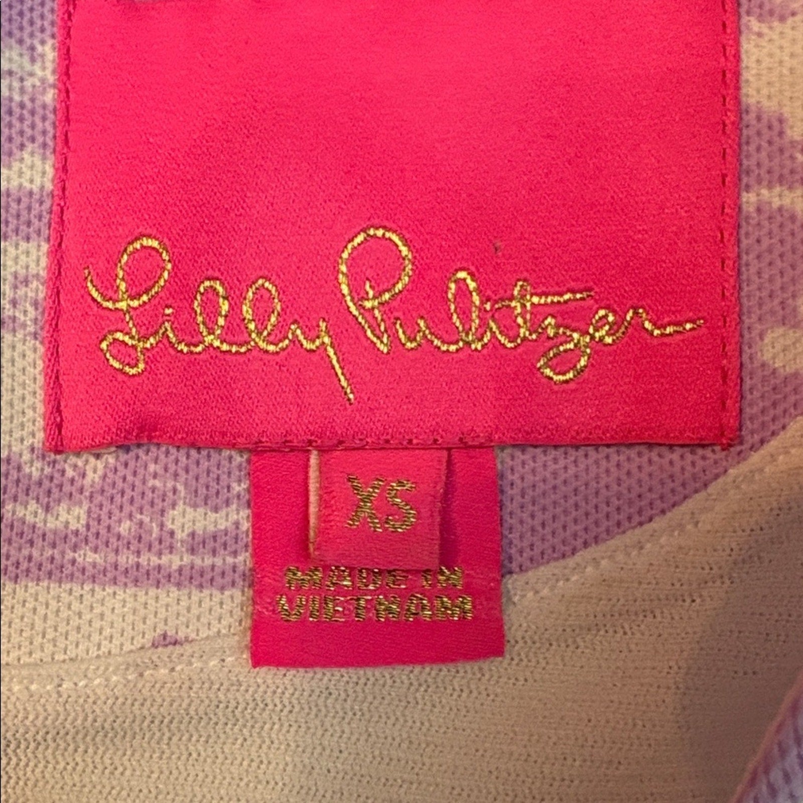 Lilly Pulitzer Gellar Purple Iris On The Horizon Pique Knit Shift Dress- size XS