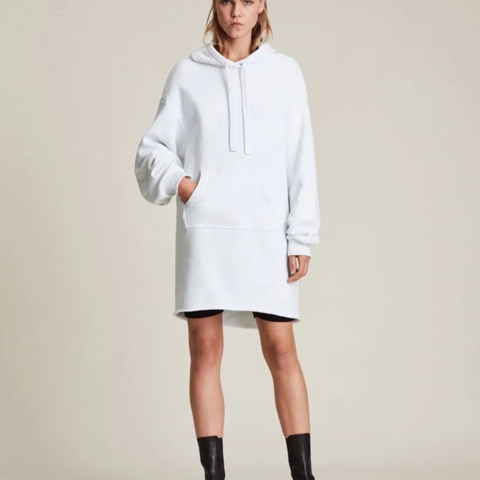 ALLSAINTS Lila Mini Hoodie Dress - size small