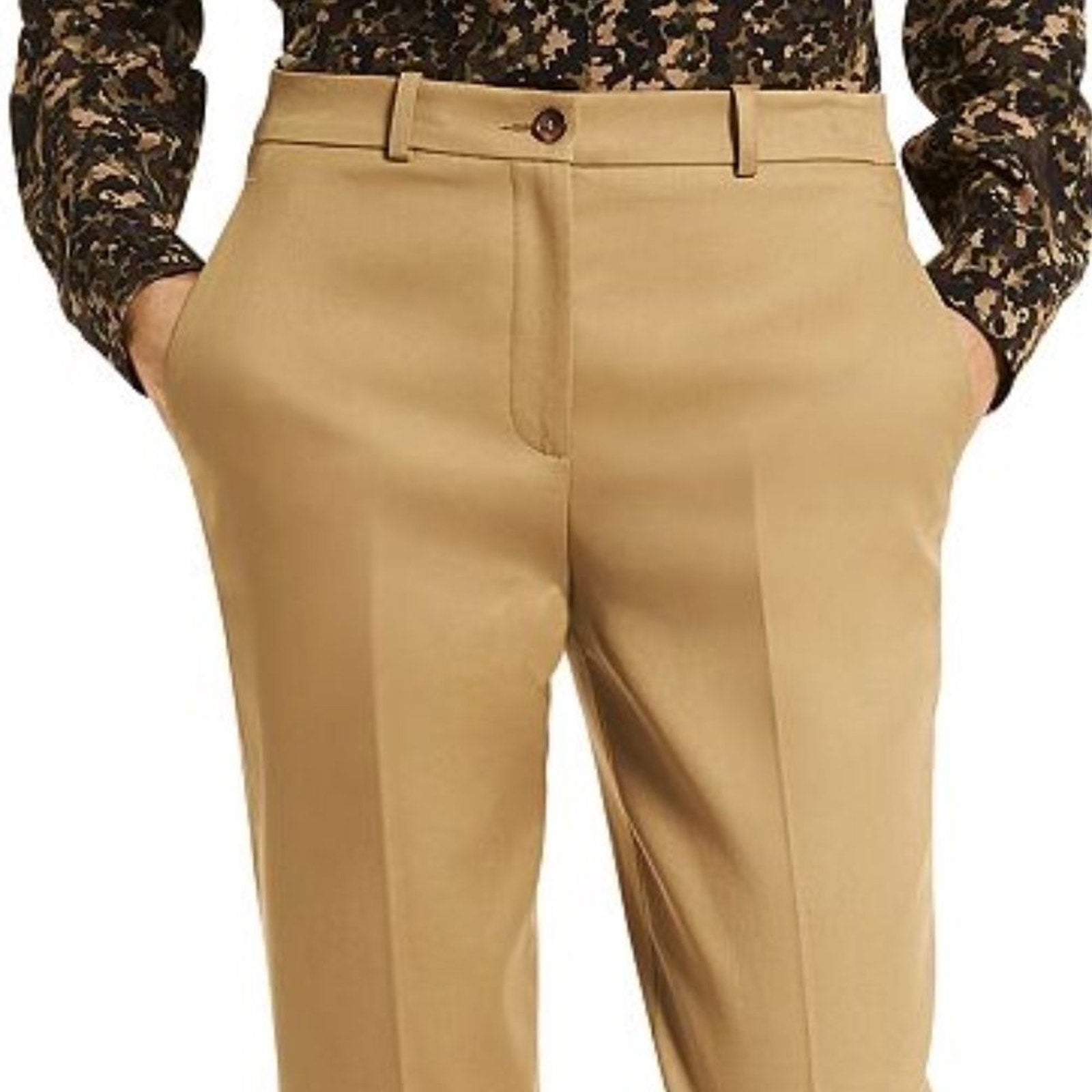 NWT Michael Kors Samantha Wool Blend Cropped Pants - size 0