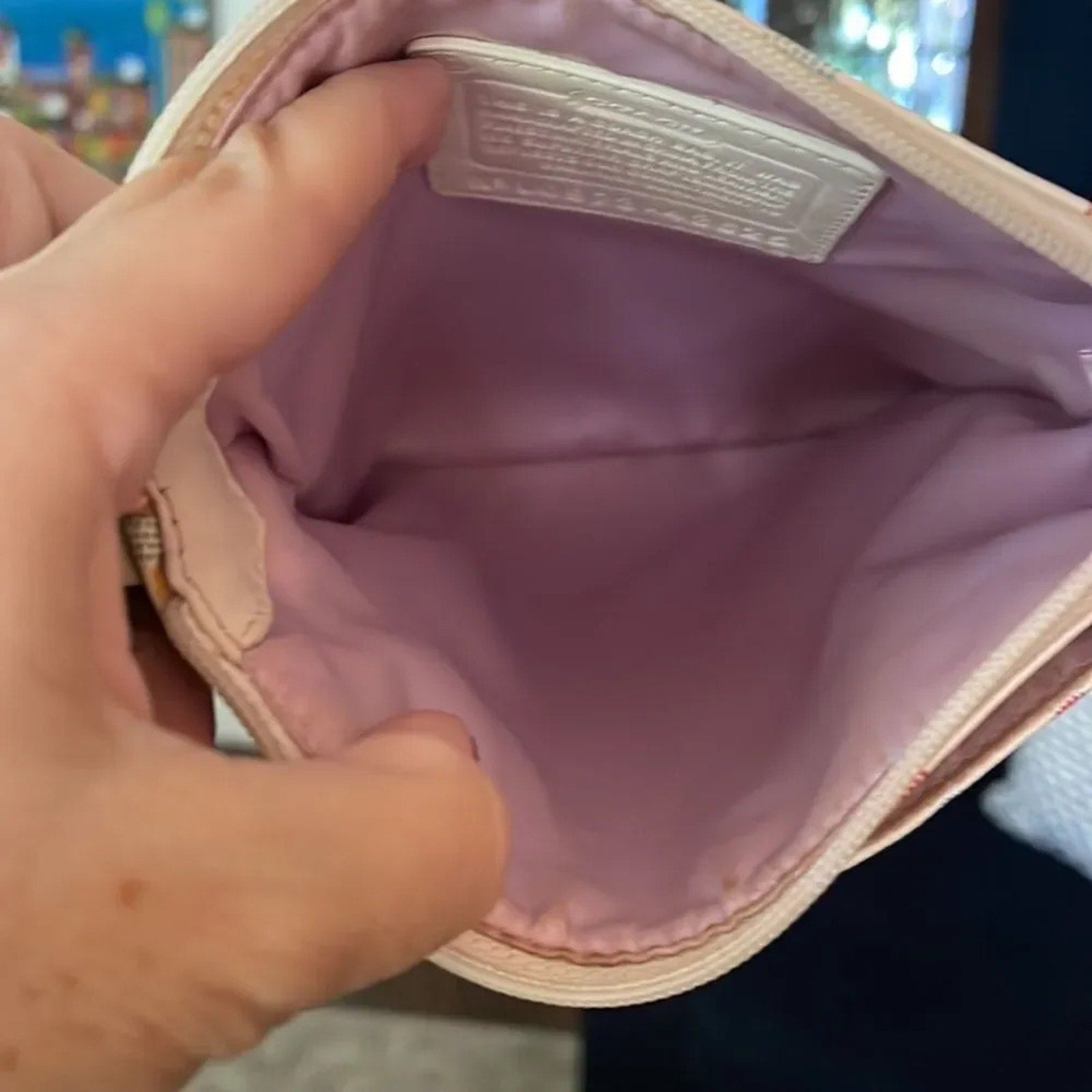 Coach Signature Pastel Crossbody Bag Rare