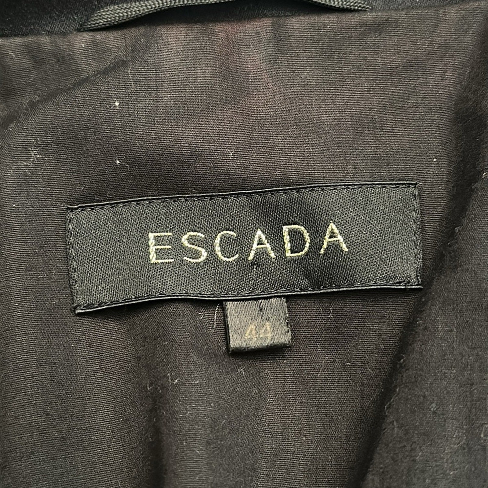Escada black cotton blazer - size 44