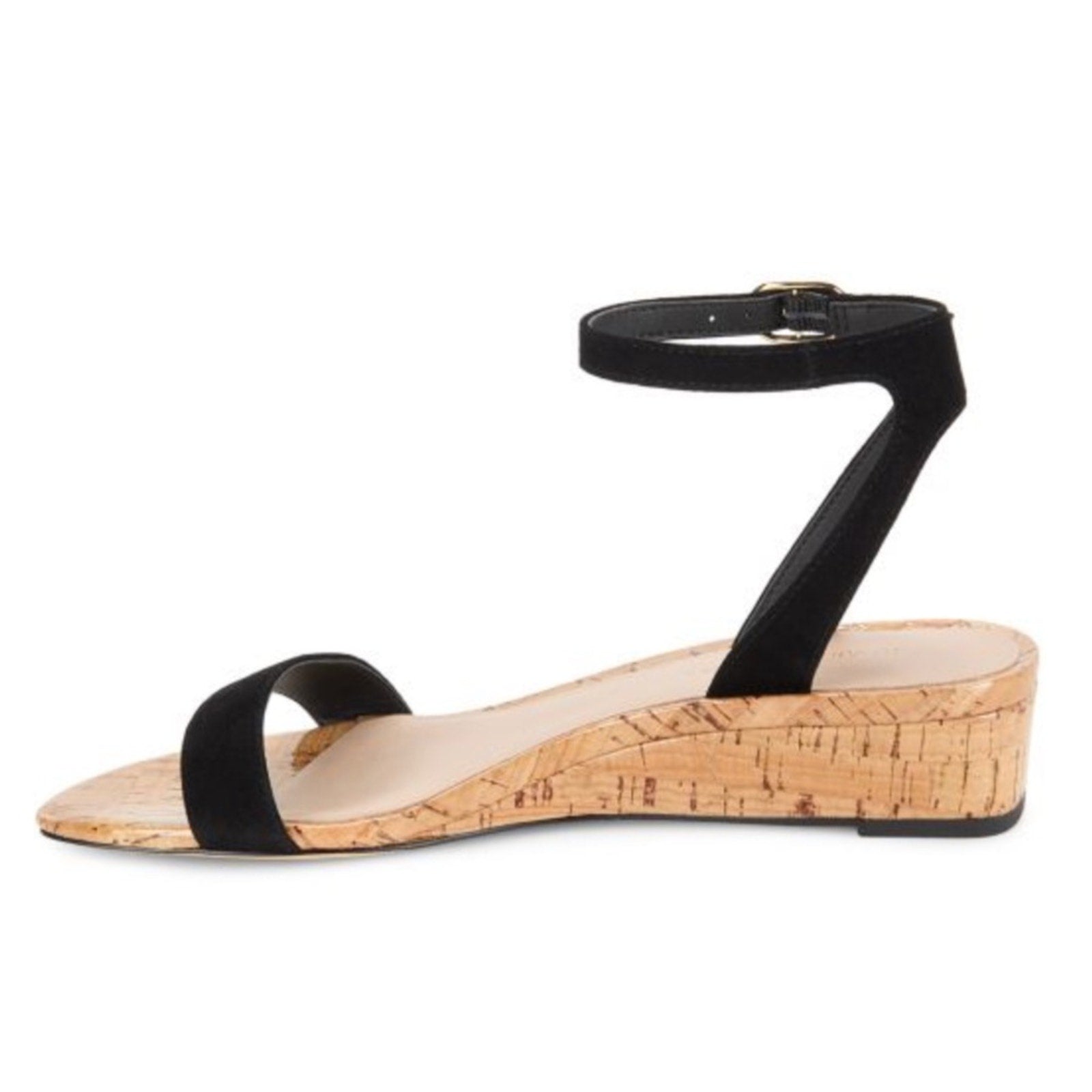 Stuart Weitzman Ave Leather Wedge Sandals - 9