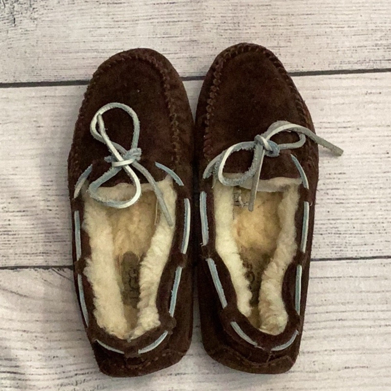 Ugg Australia 5133 Dakota Slippers Moccasins Coffee Espresso Brown - size 5