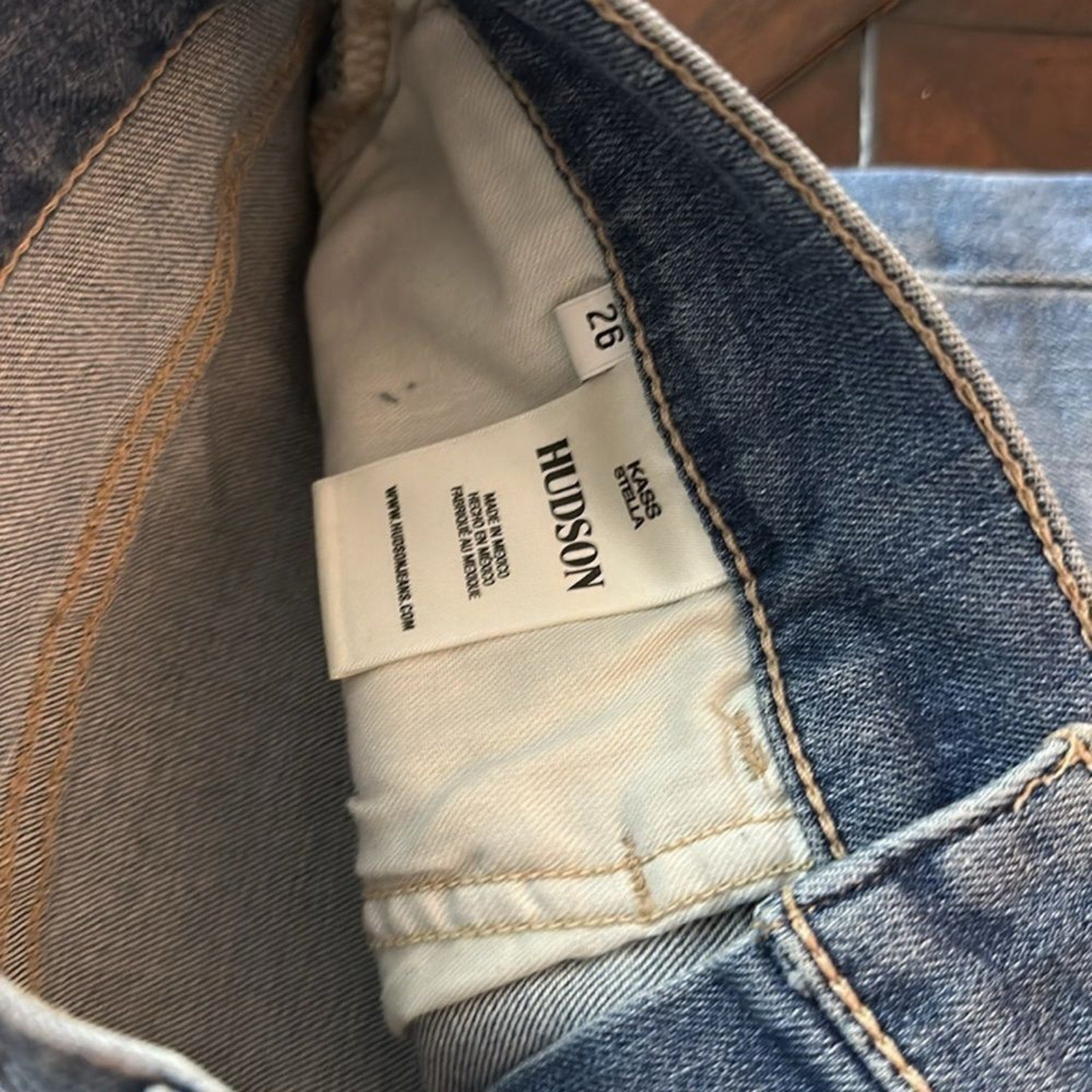 NWT Hudson Kass Stella High Rise Straight Jeans - size 26