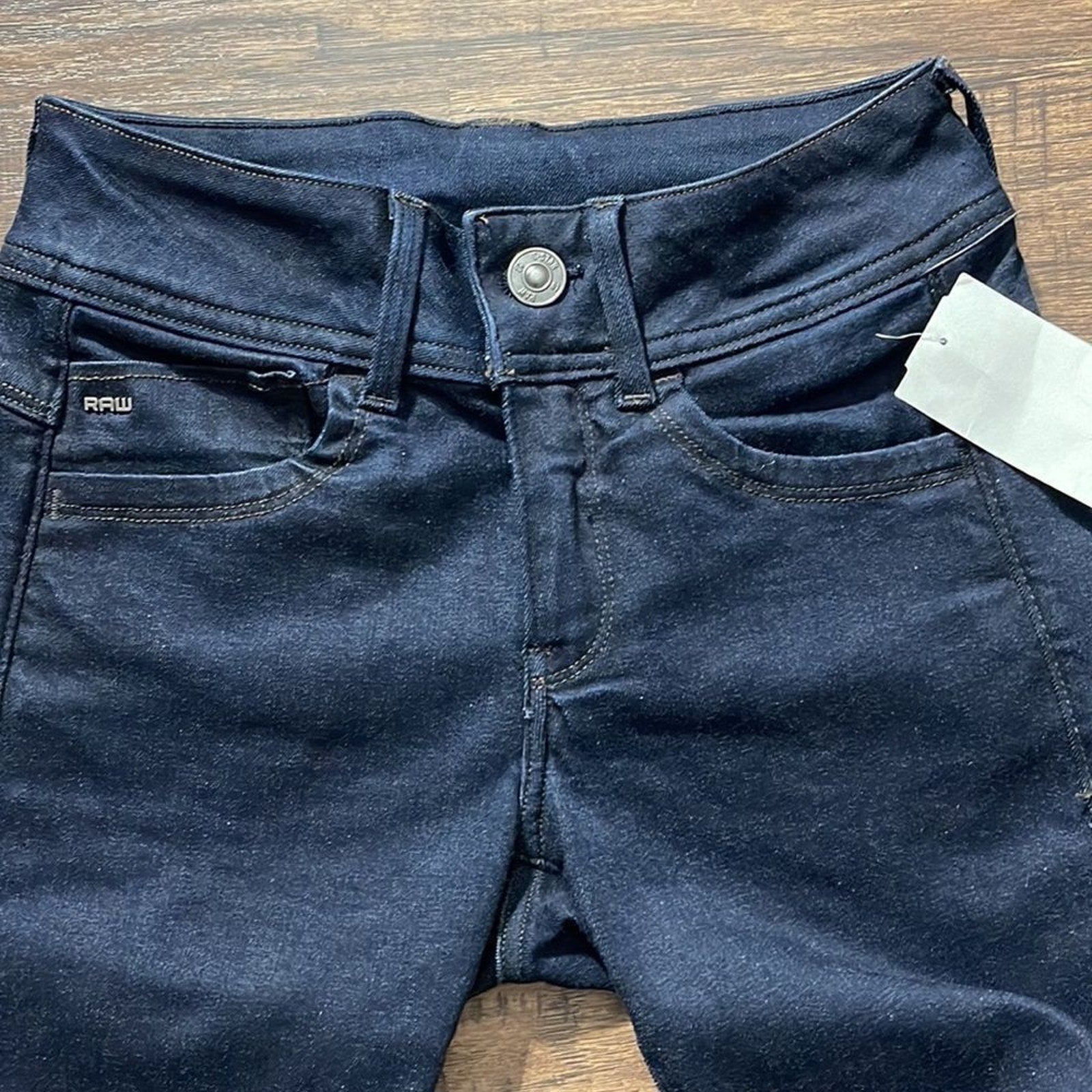 NWT RAW G-STAR LYNN MID WAIST SKINNY JEANS - size W 25 / L 32