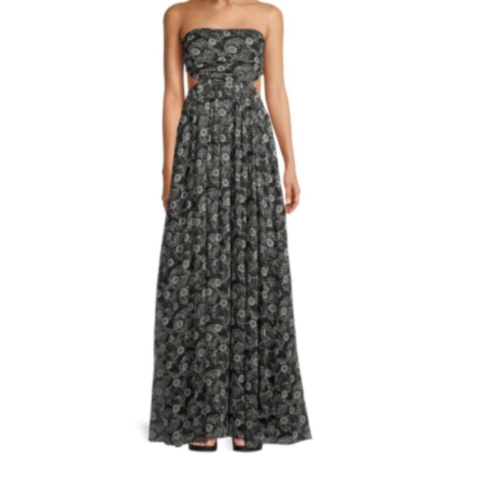 NWT REBECCA TAYLOR Monarch Fleur Cutout Maxi Dress - size 14