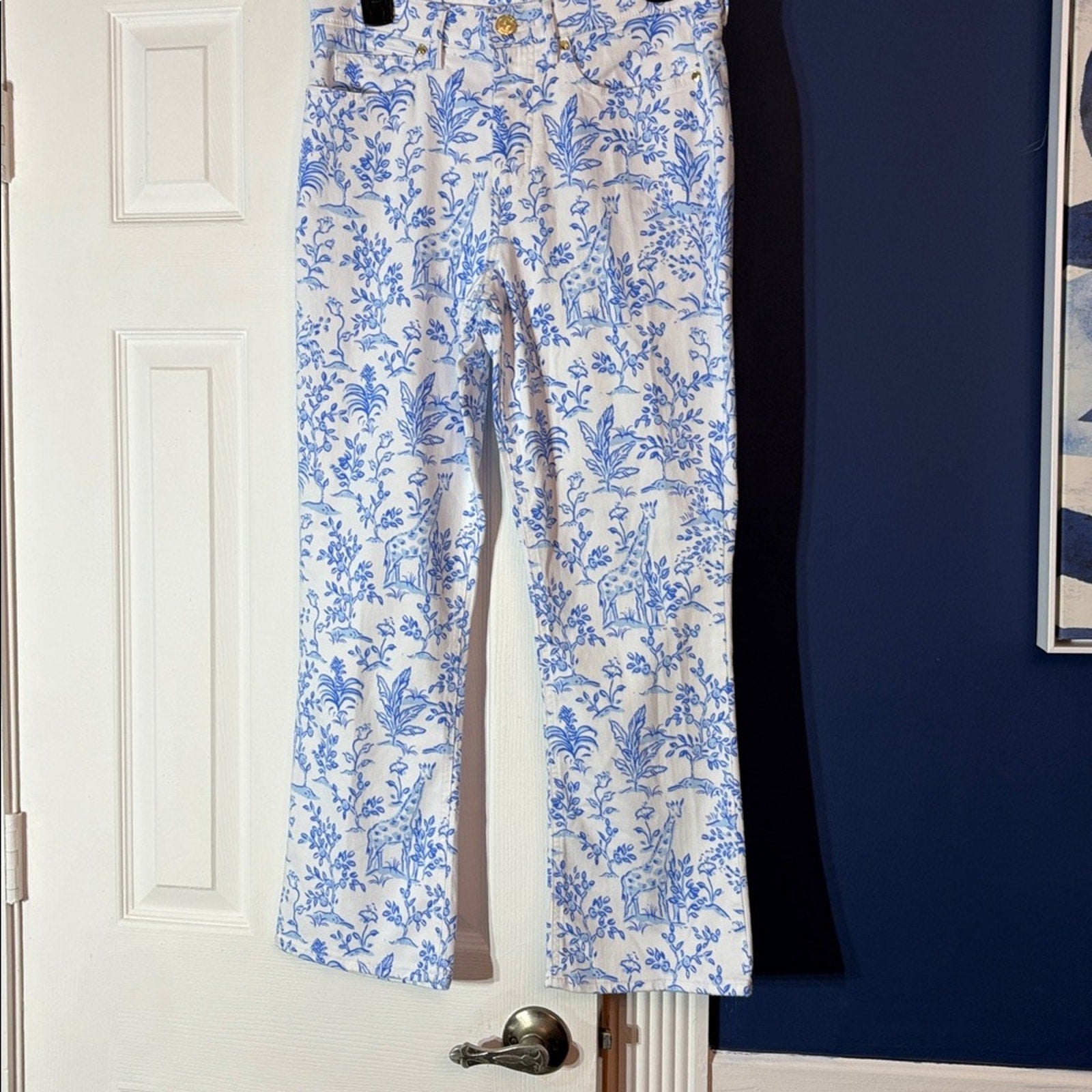 Lilly Pulitzer | Annet High Rise Crop Flare Jean - size 8