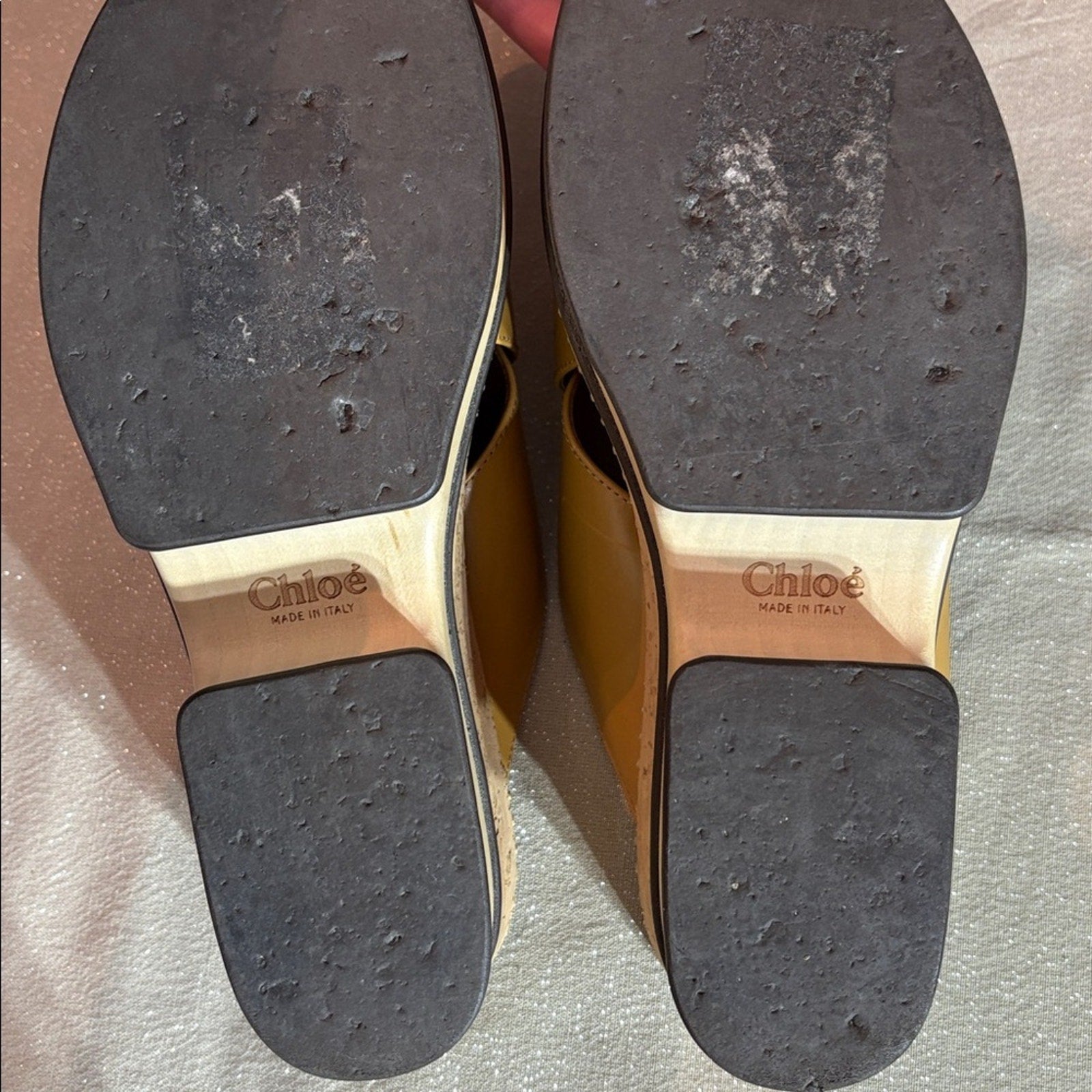 Chloe Women's Brown Camel Sandals Leather - 39