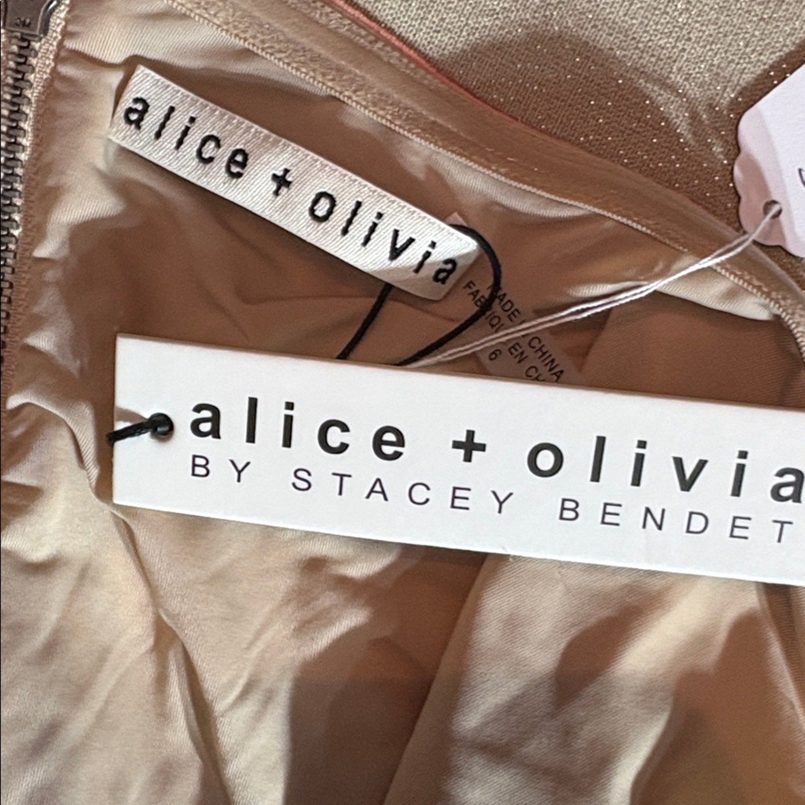 NWT Alice + Olivia Versailles Delora Strapless Ankle-Length Dress - size 6