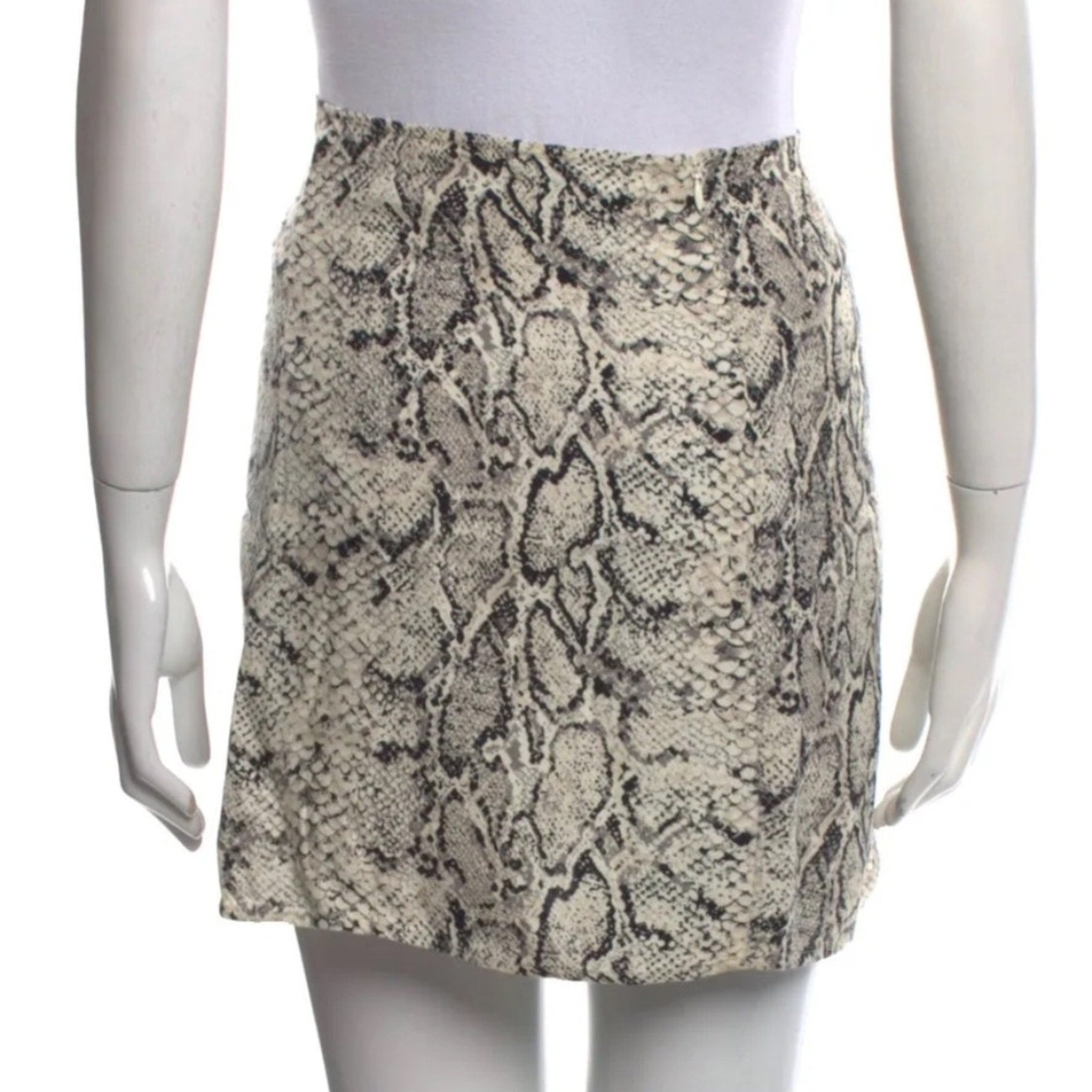 REFORMATION Margot Mini Skirt PRINT FRONT SLIT - size 8