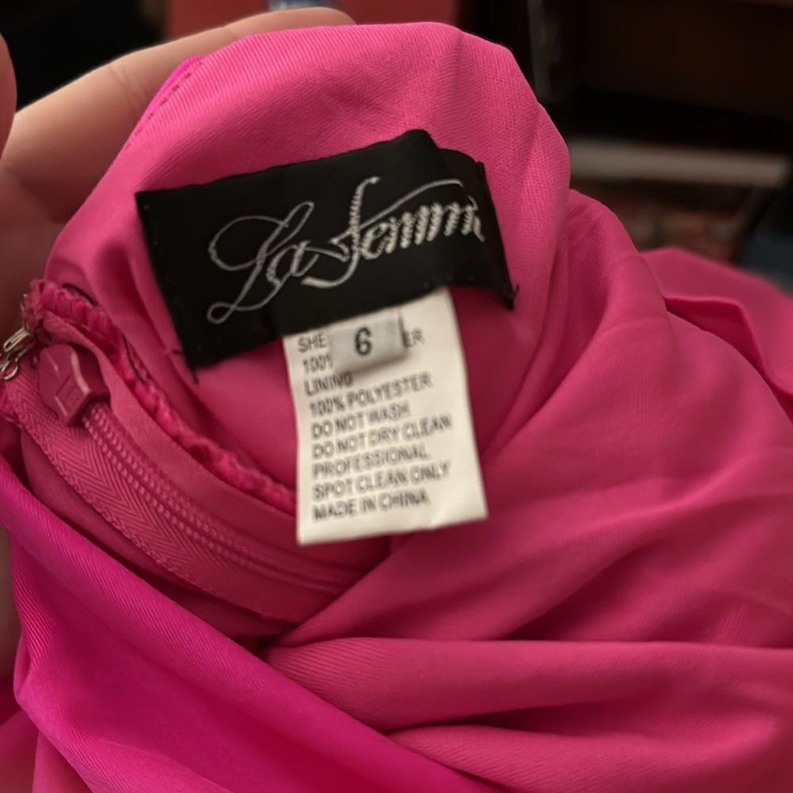 NEW La Femme Neon Dress With Ruching And Strappy Back 29020 - size 6