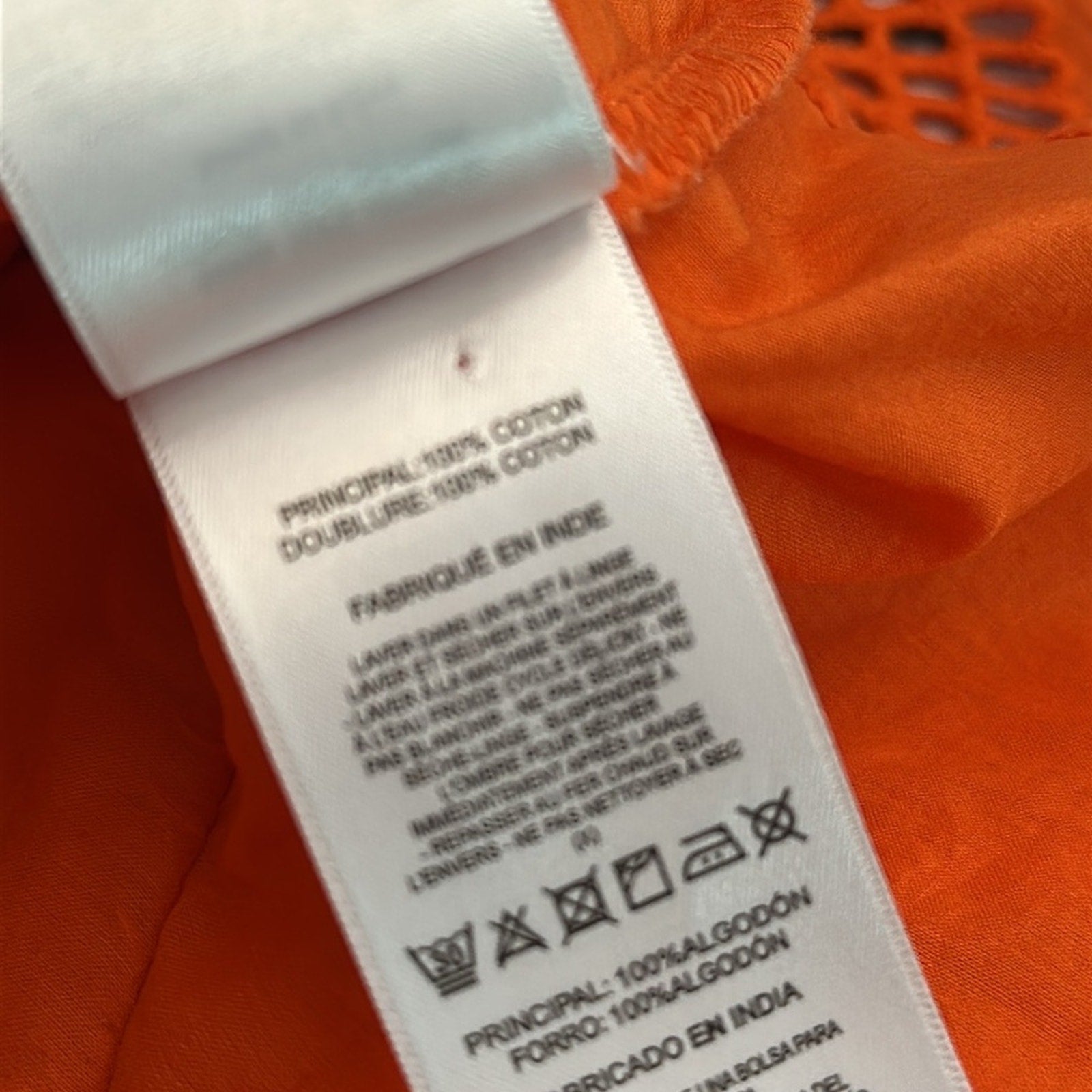 Significant Other Orange eyelet dress - size 4