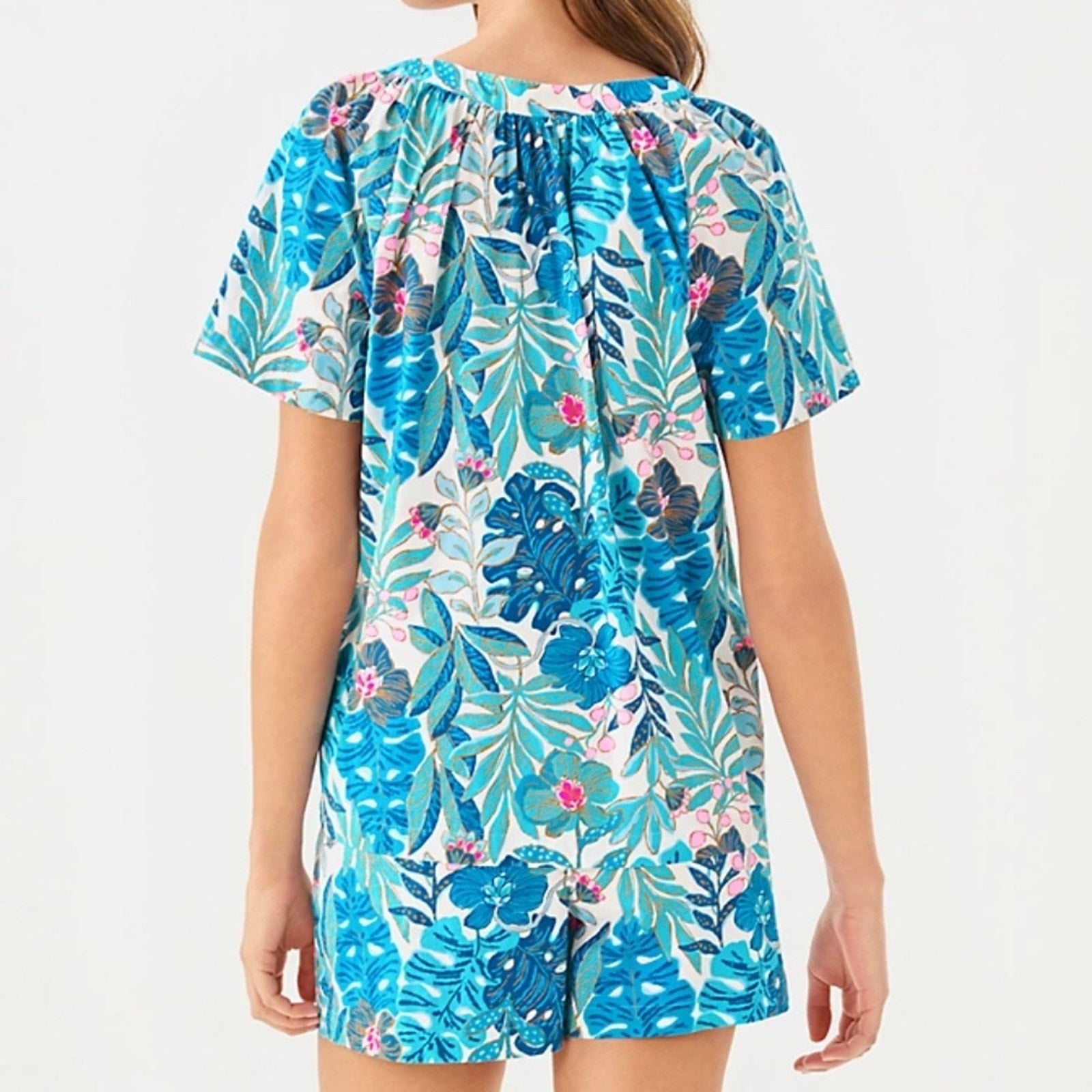 NEW Lilly Pulitzer Darcey Woven Pajama Top - size XL