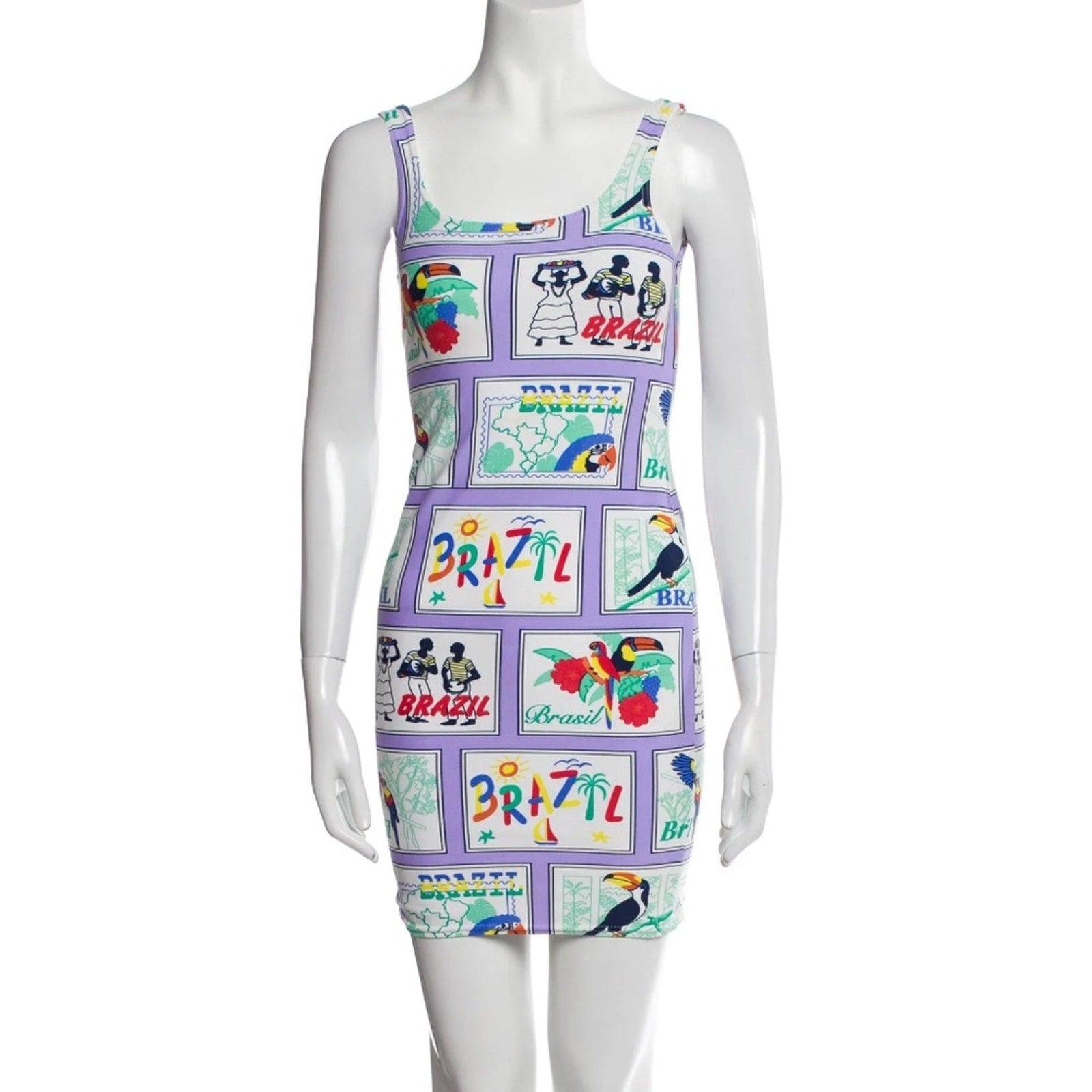 Rosa Cha Brazil Printed Mini Dress - size small