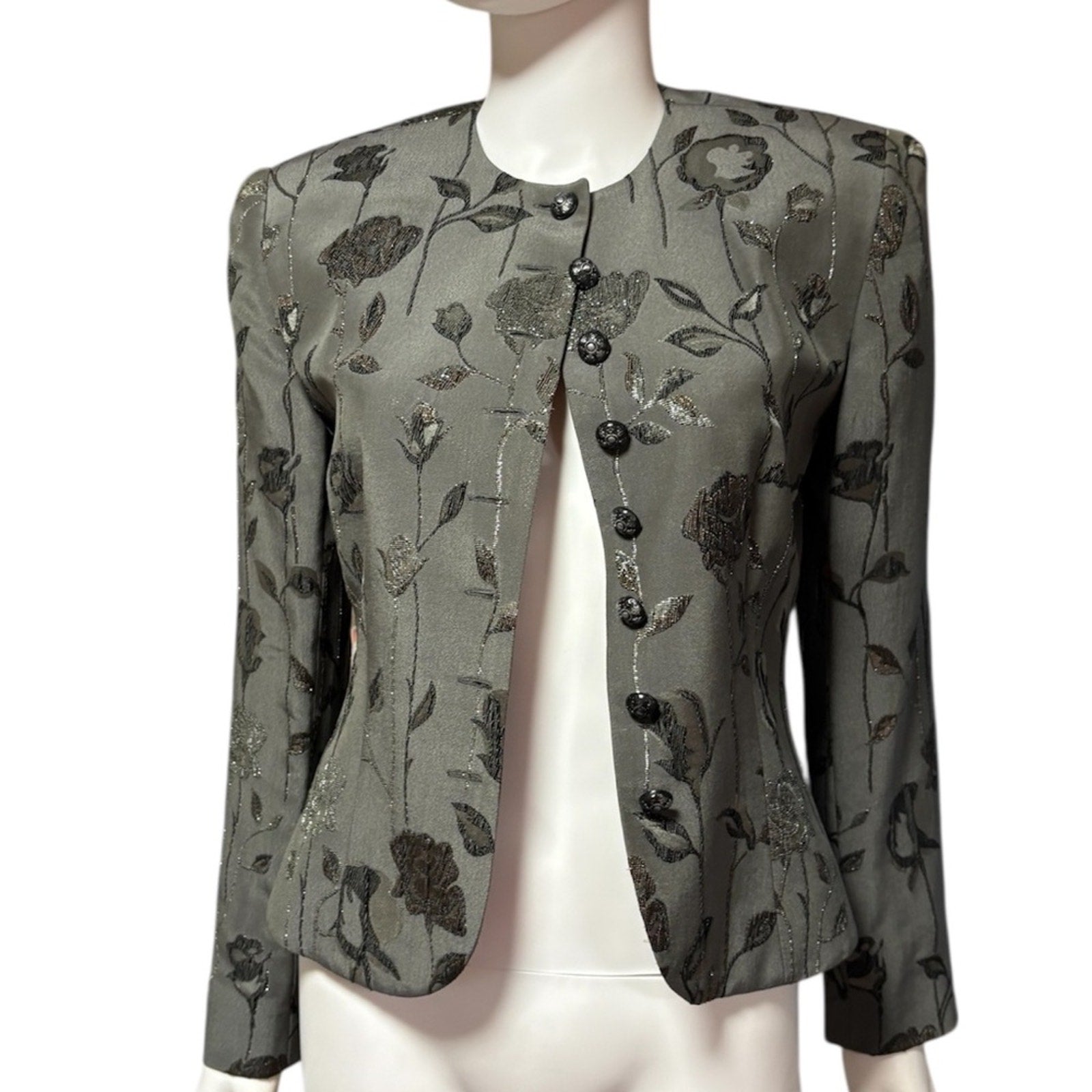 Carlisle vintage evening silk jacket - size 2