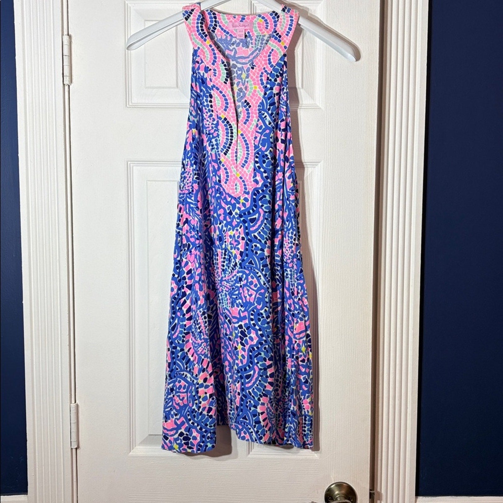 Lilly Pulitzer Achelle Swing Dress in Multi Tic Tac Tile - size XXS