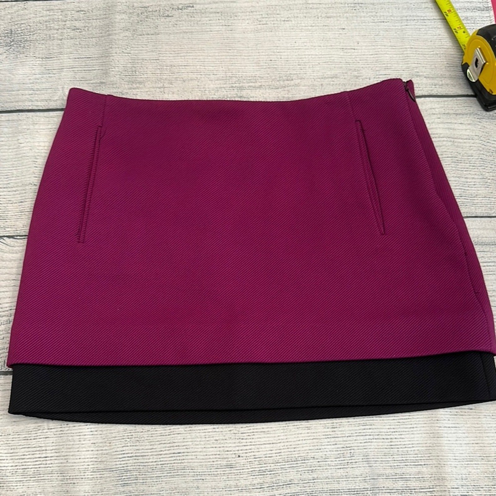 Diane Von Furstenberg colorblock skirt - size 2