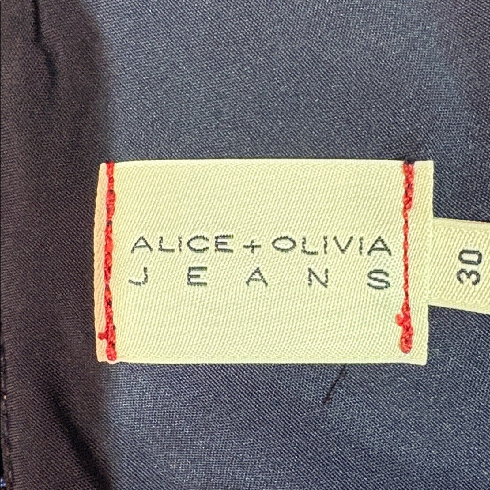 Alice + Olivia SANDRA DEEP V NECK JUMPSUIT in SULLIVAN VINTAGE BLUE - size 30