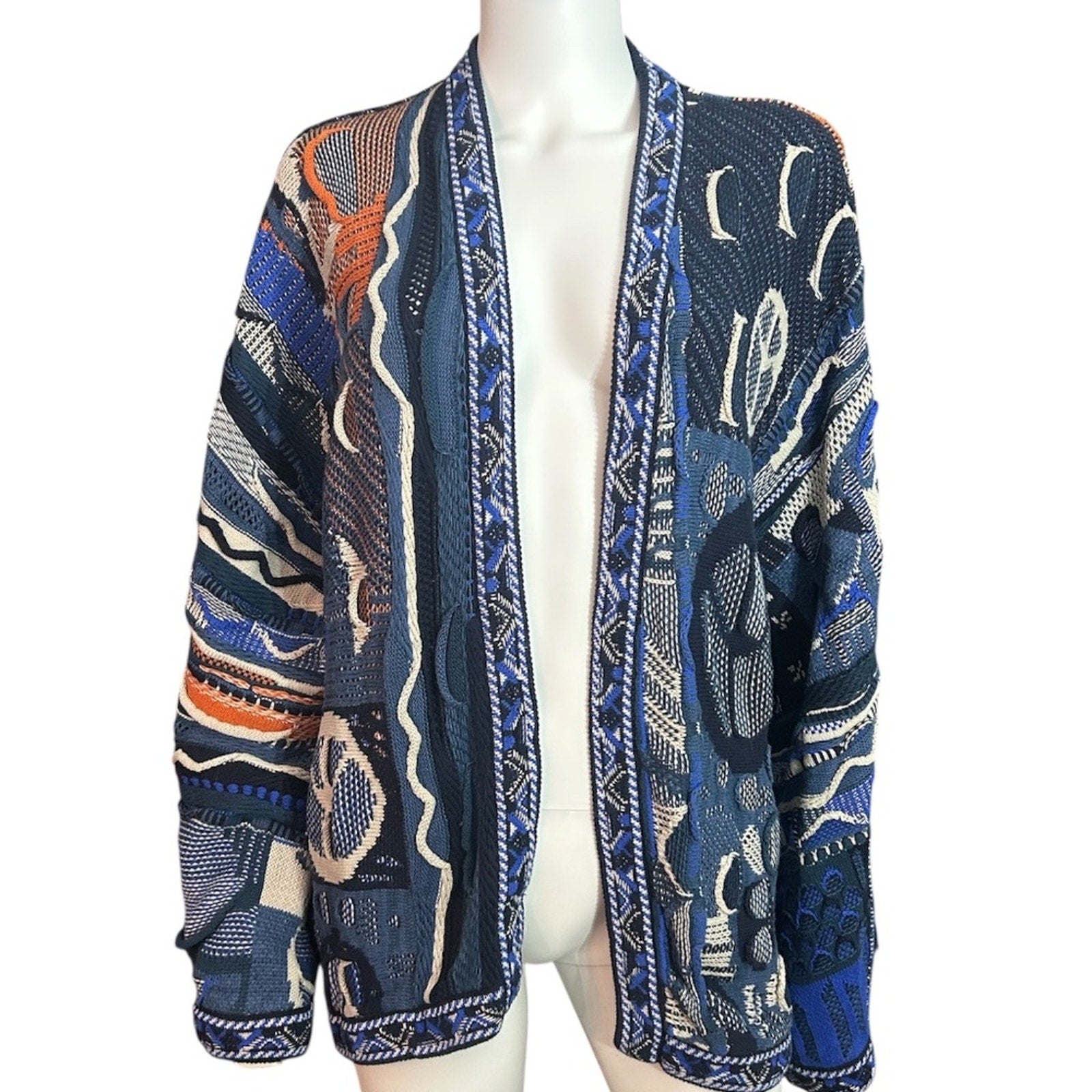 dept. anonym Blue boson cardigan - size Large
