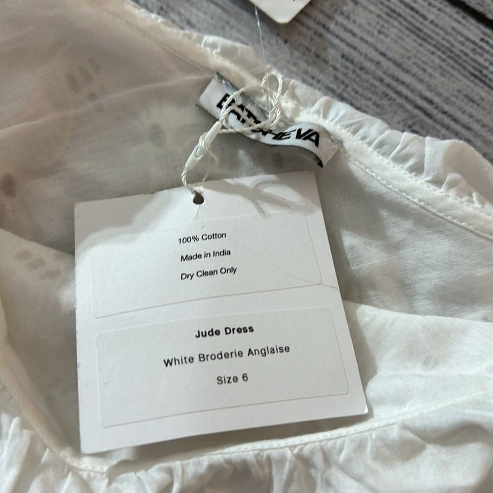 NWT BATSHEVA Jude Dress $475.00 White Broderie Anglaise Eyelet - size 6
