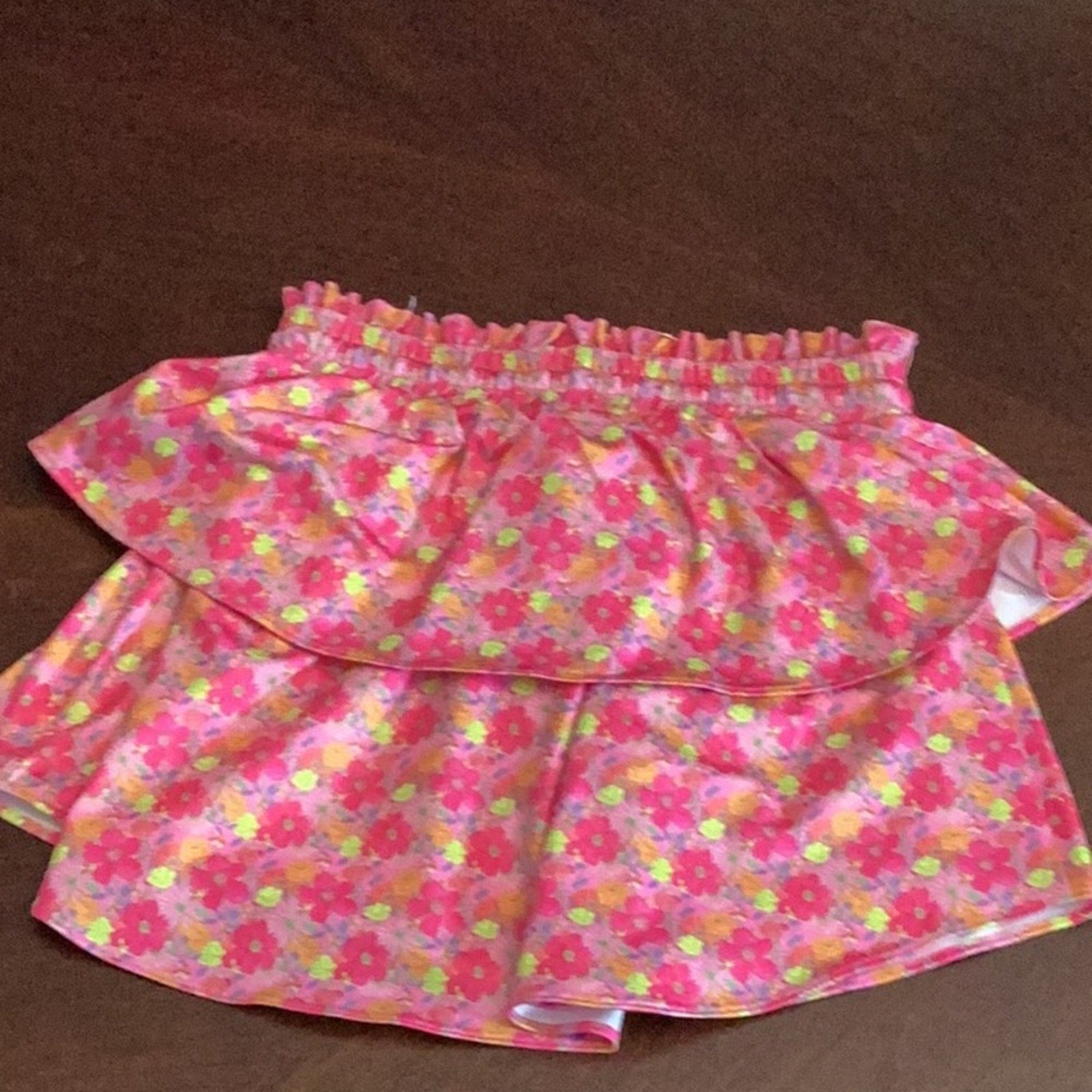 LoveShackFancy Ruffle Embellishment Skirt - size small