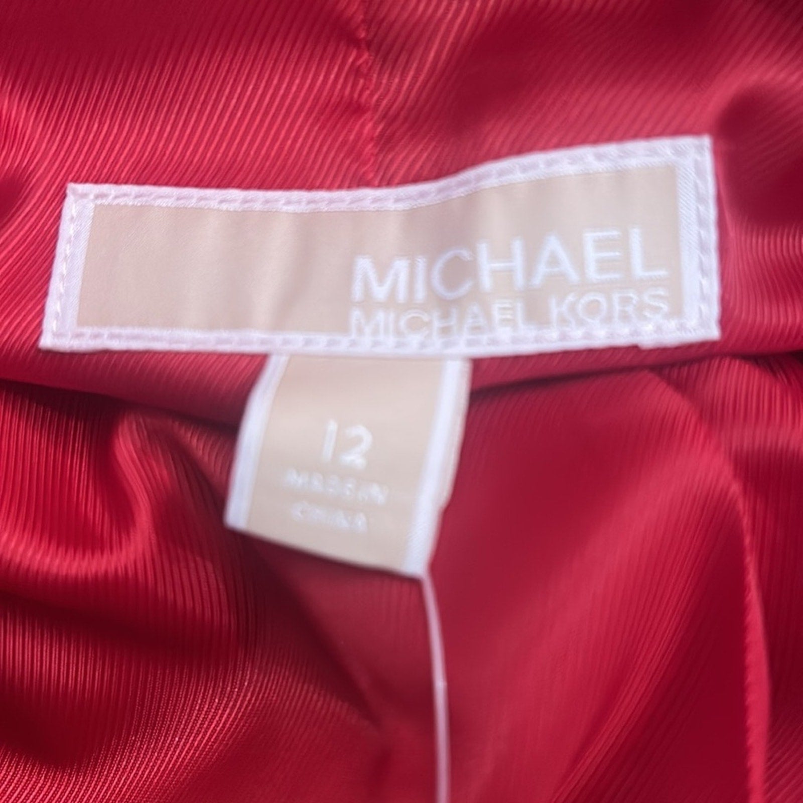 MICHAEL Michael Kors Mensy Two-Button Crepe Blazer - size 12