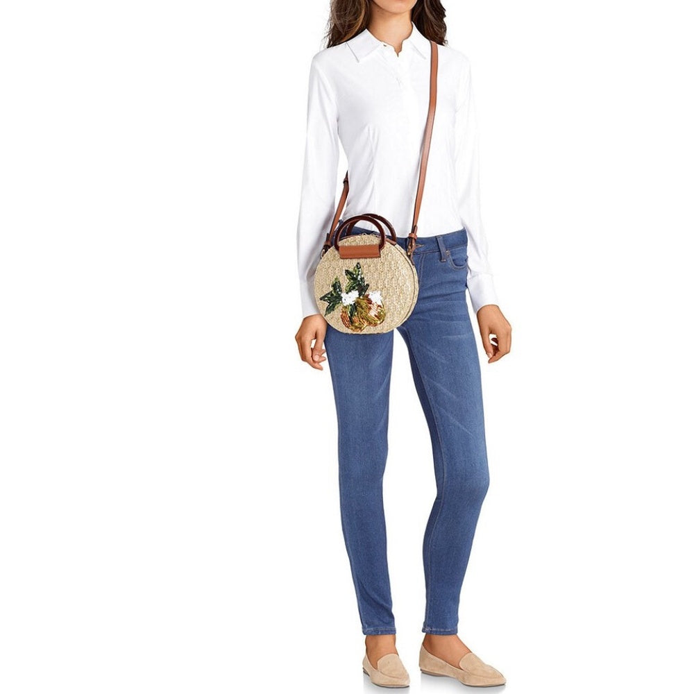 KURT GEIGER LONDON Harriet Round Pineapple Sequinned Cross Bag 🌟 - Image 5