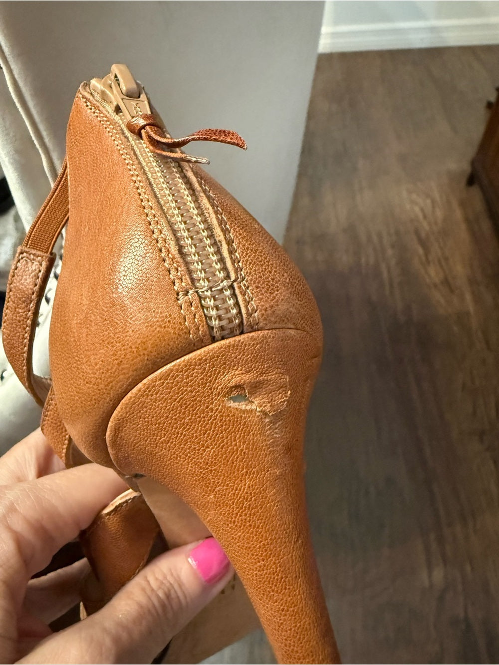 Stuart Weitzman Outing Camel Vecchio Nappa Heel - size 9.5 M 🌟 - Image 3