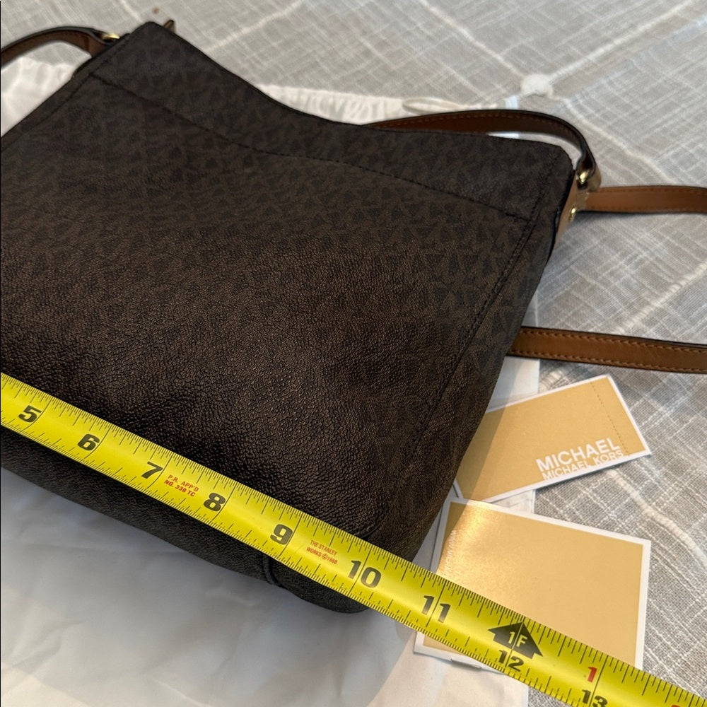 Michael Kors Women's Coated Canvas PVC Logo Messenger Bag 🌟 - Image 11
