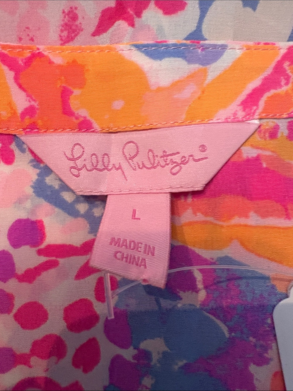 Lilly Pulitzer Silk Kery Top - L - Image 3