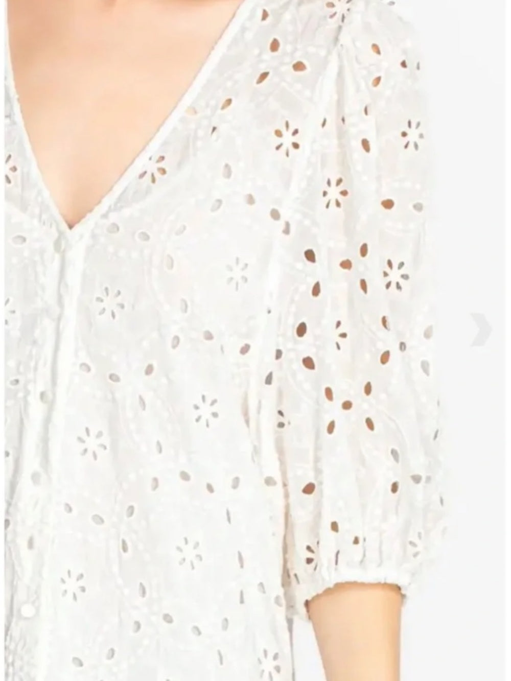 Johnny Was Maurice White Eyelet Dress - S 🌟 - Image 3