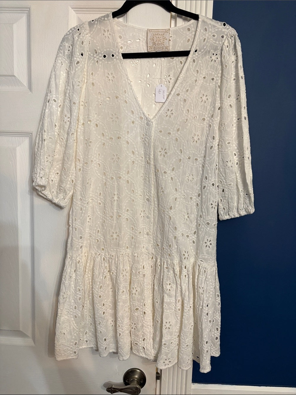 Johnny Was Maurice White Eyelet Dress - S 🌟 - Image 5