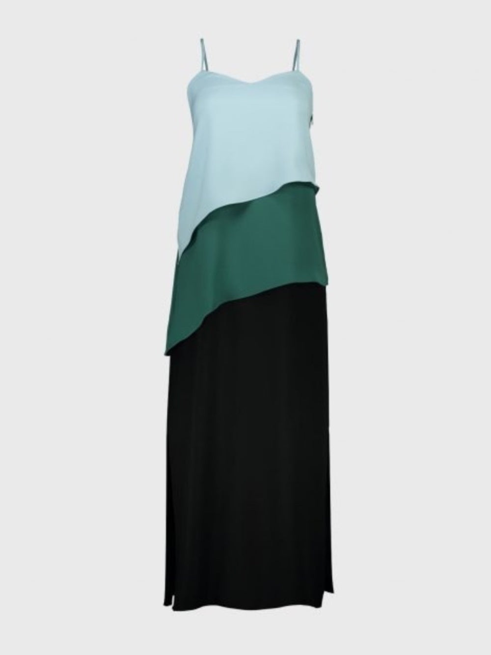 Armani Exchange Women's Black asymmetrical tiered slip - size 4 - NWT 🌟 - Image 1