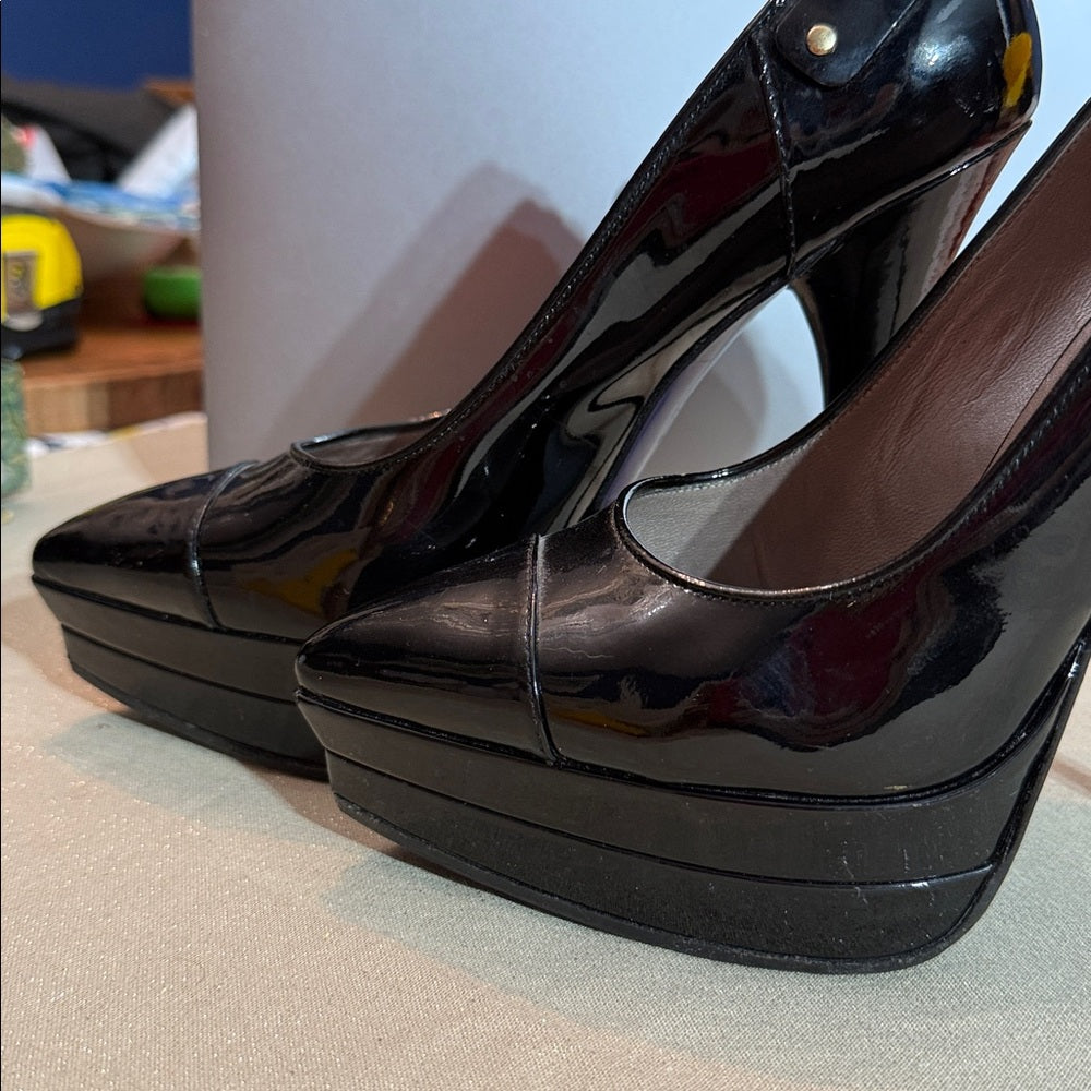 Versace Patent Leather Pumps Black - 38 (US 8) 🌟 - Image 12