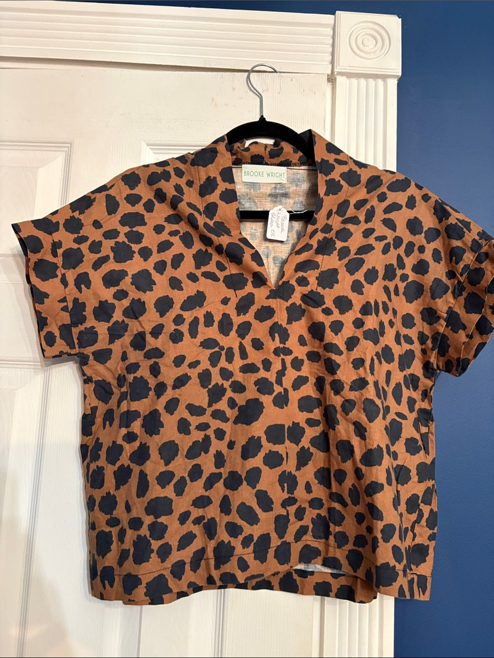 Brooke Wright animal print linen kimono top - size M 🌟 - Image 3